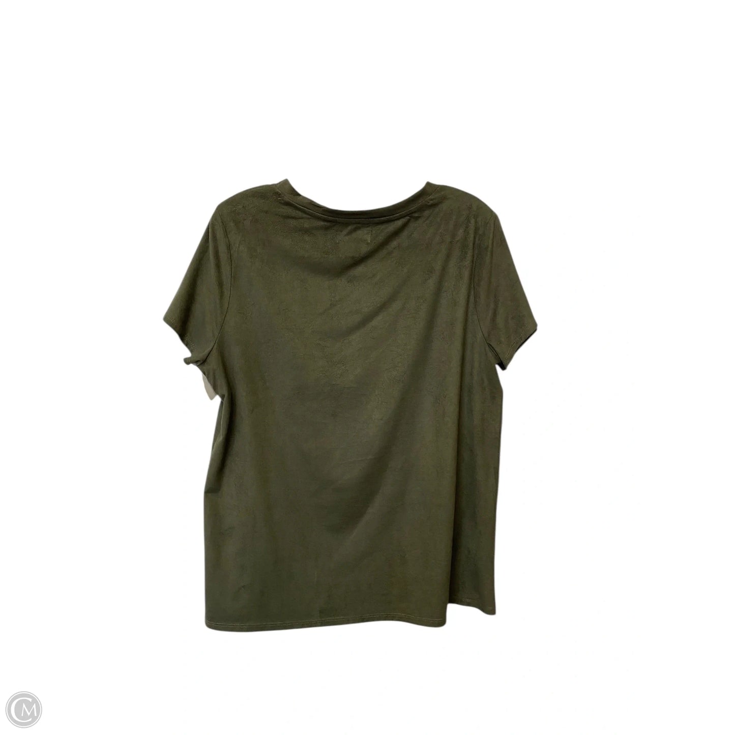 Top Short Sleeve By Cmb In Green, Size: L