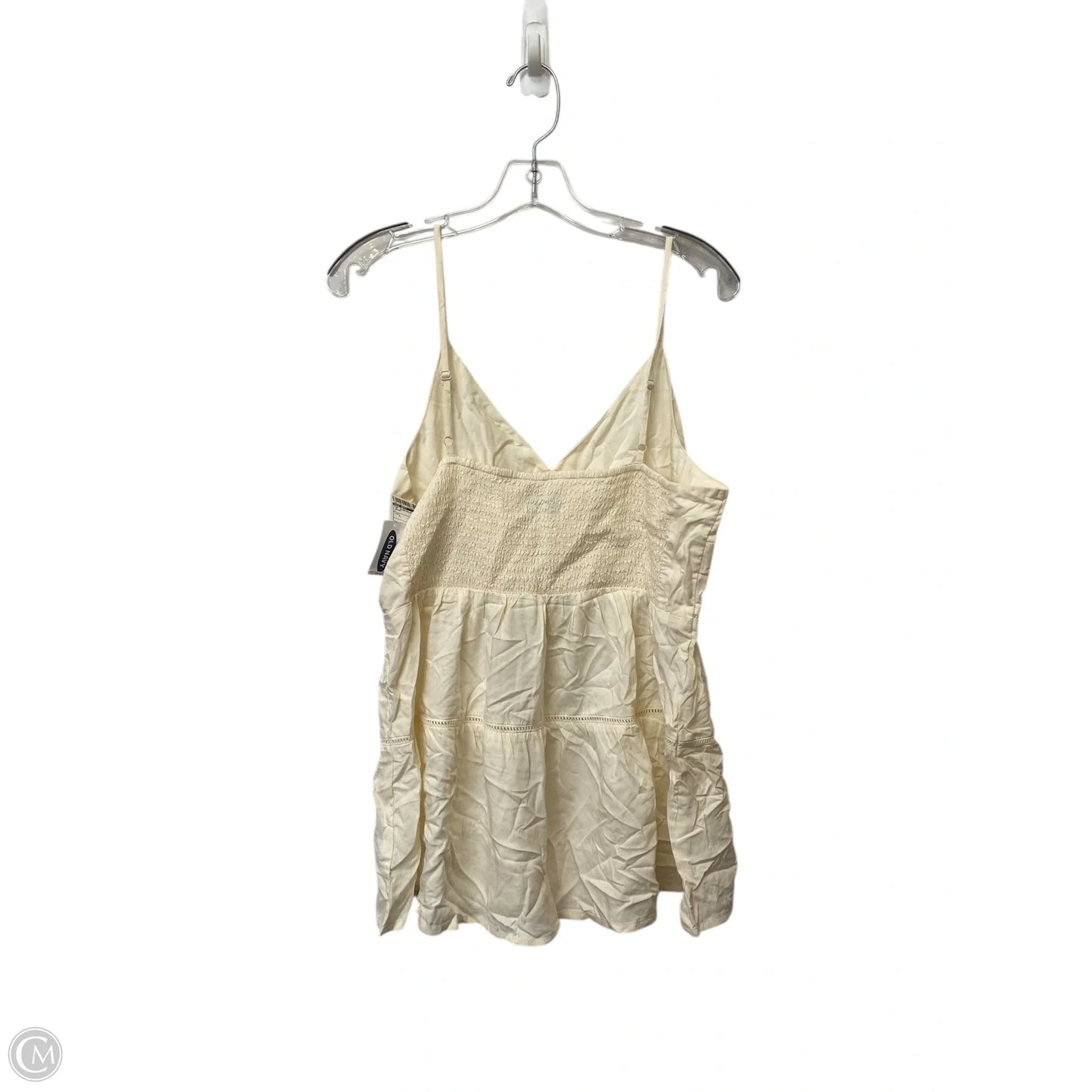 Top Sleeveless By Old Navy In Cream, Size: L