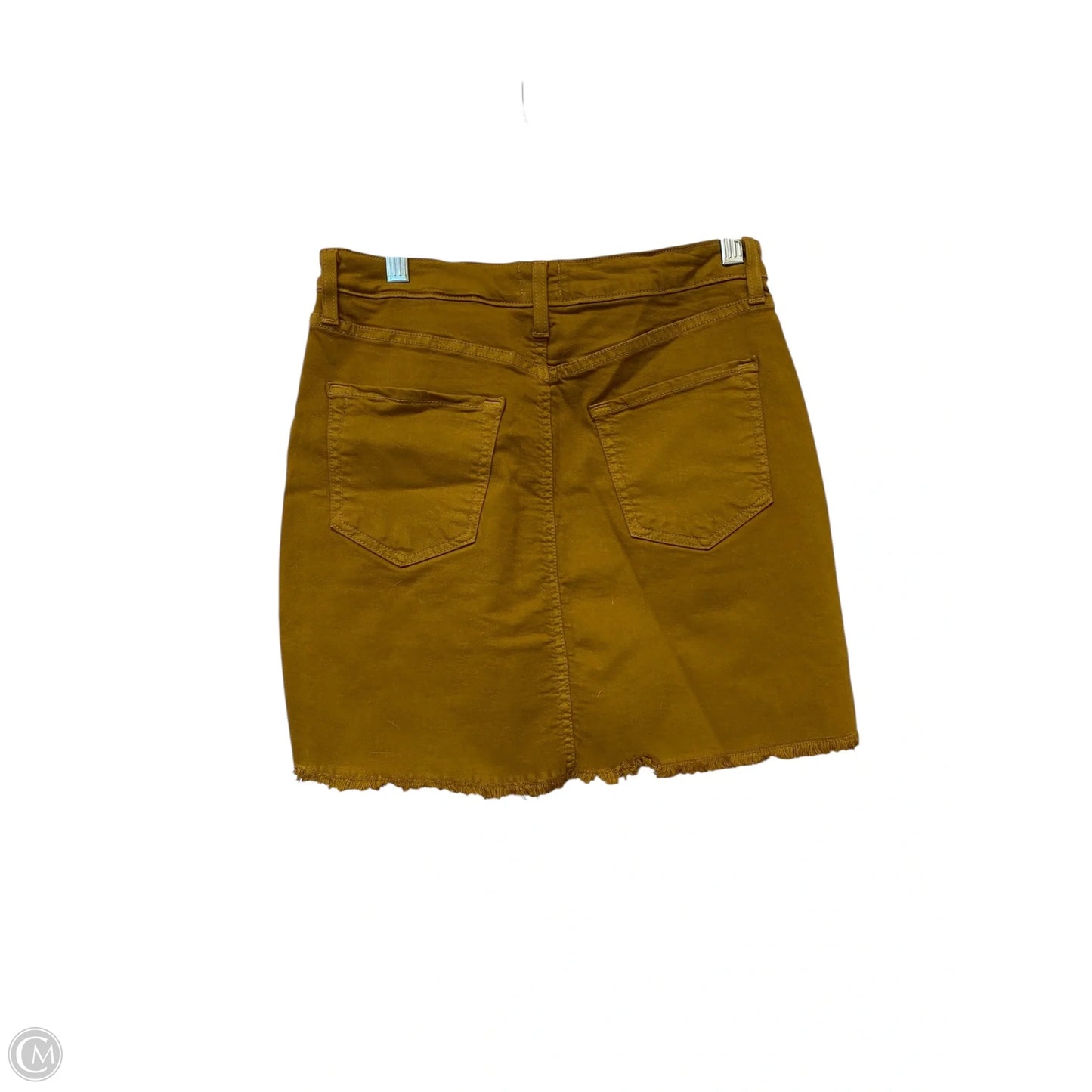 Skirt Mini & Short By Just Black In Yellow, Size: S