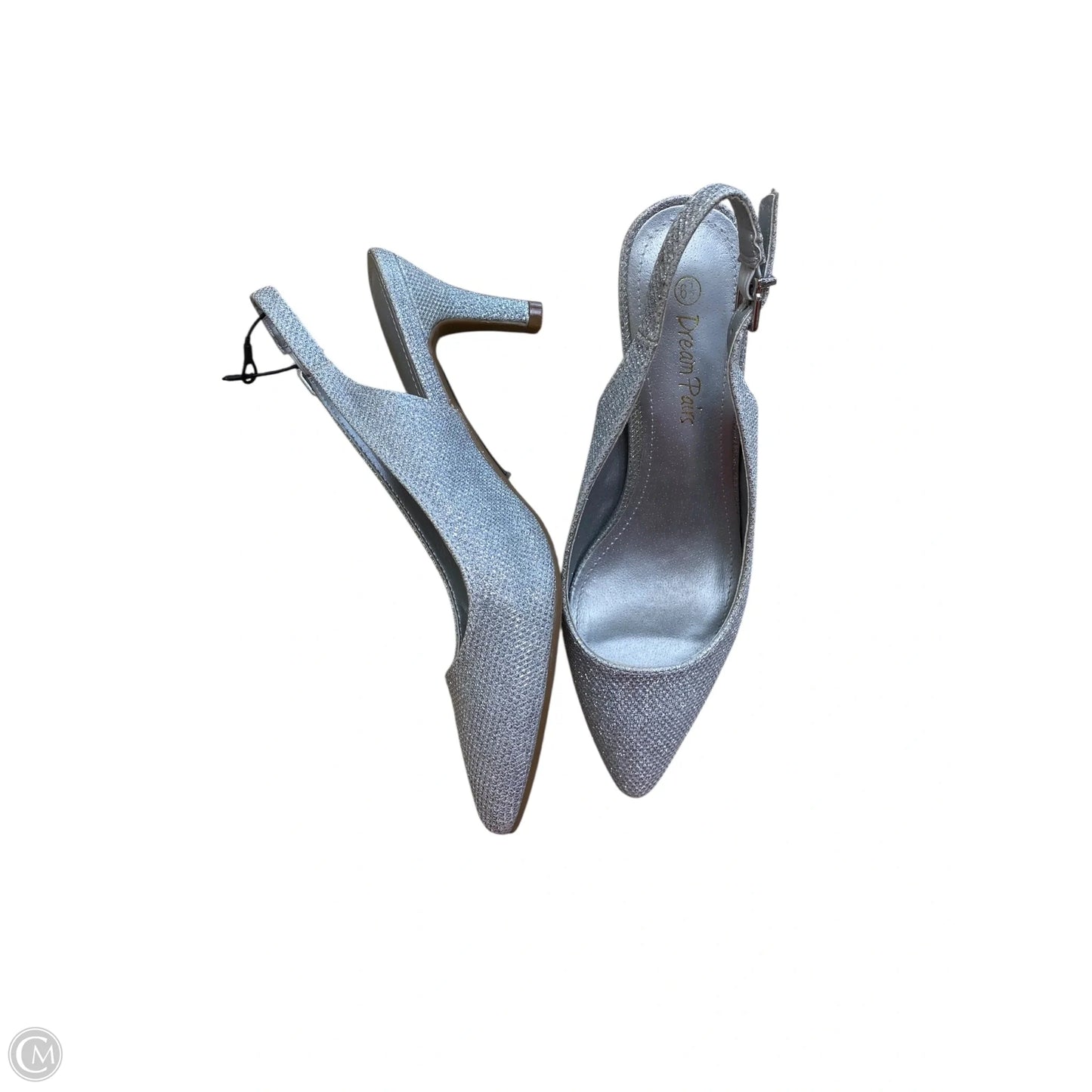 Shoes Heels Kitten By Dream Pairs In Silver, Size: 6.5