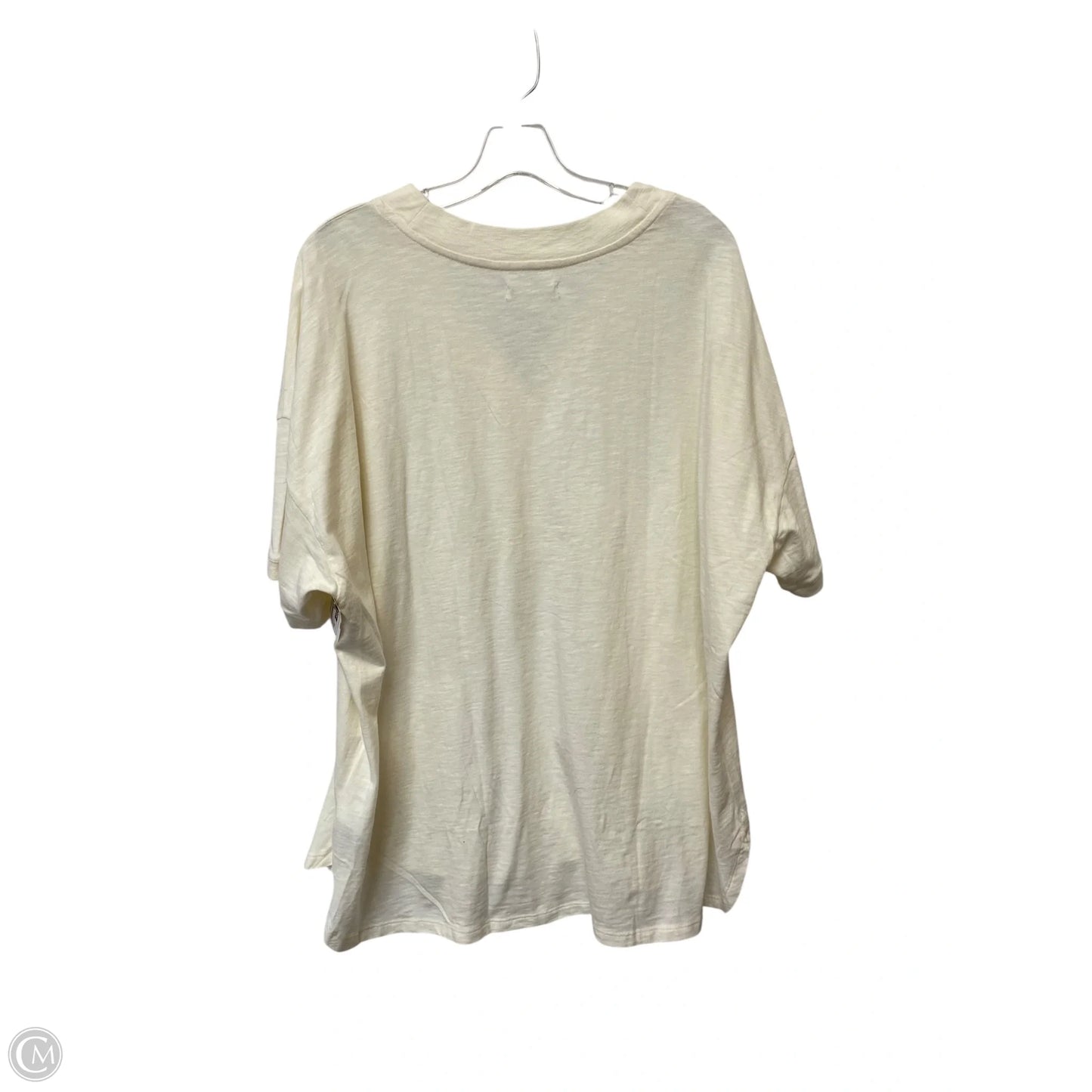 Top Short Sleeve By Madewell In Cream, Size: 2x