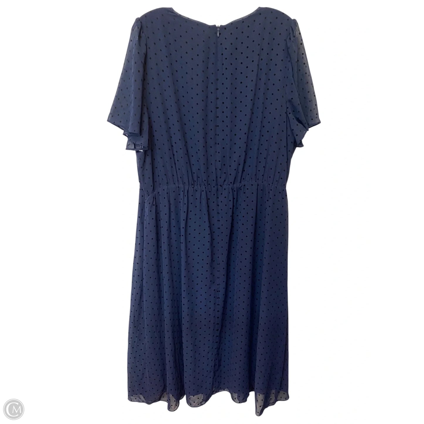 Dress Casual Midi By Lane Bryant In Blue, Size: Xl