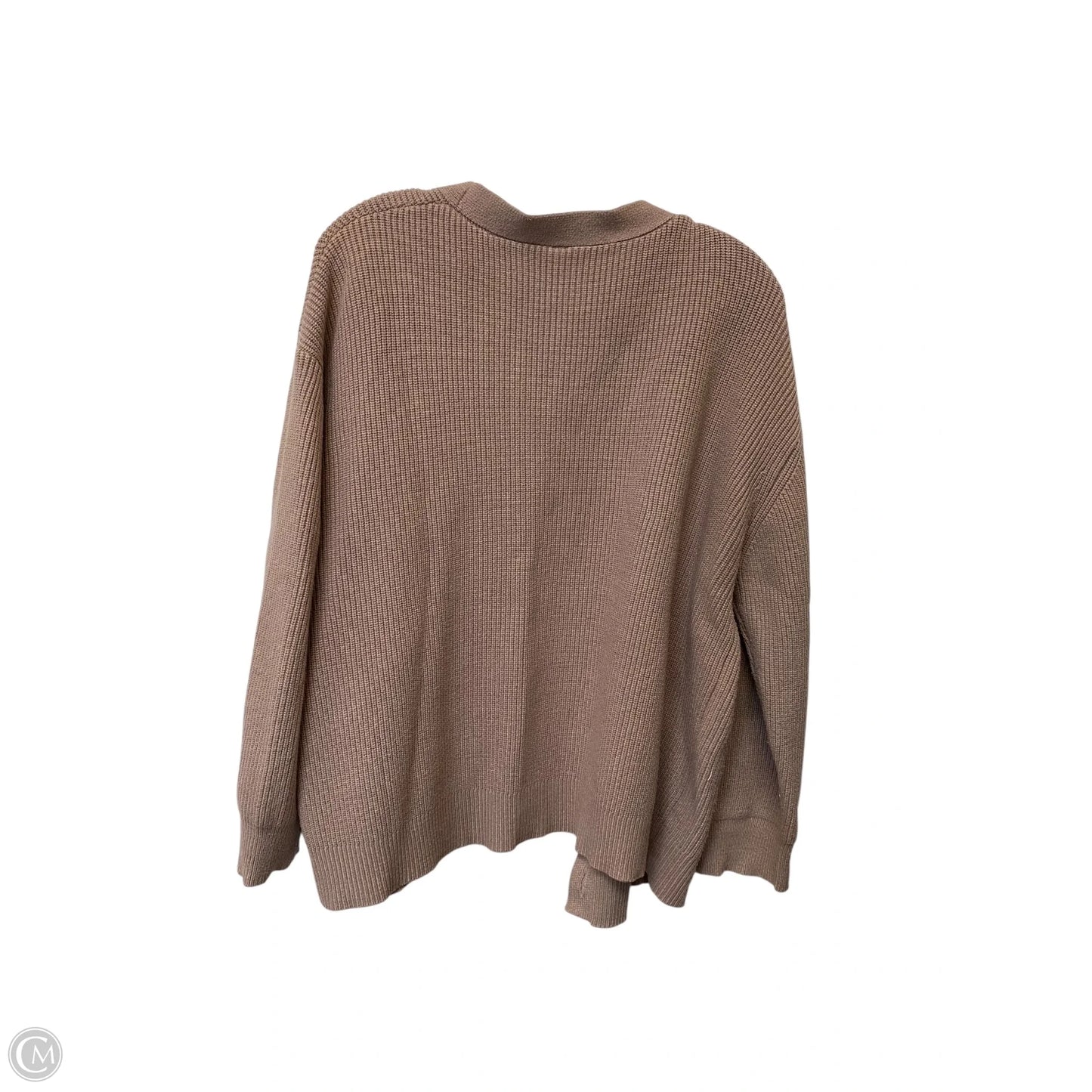 Sweater Cardigan By Clothes Mentor In Brown, Size: L