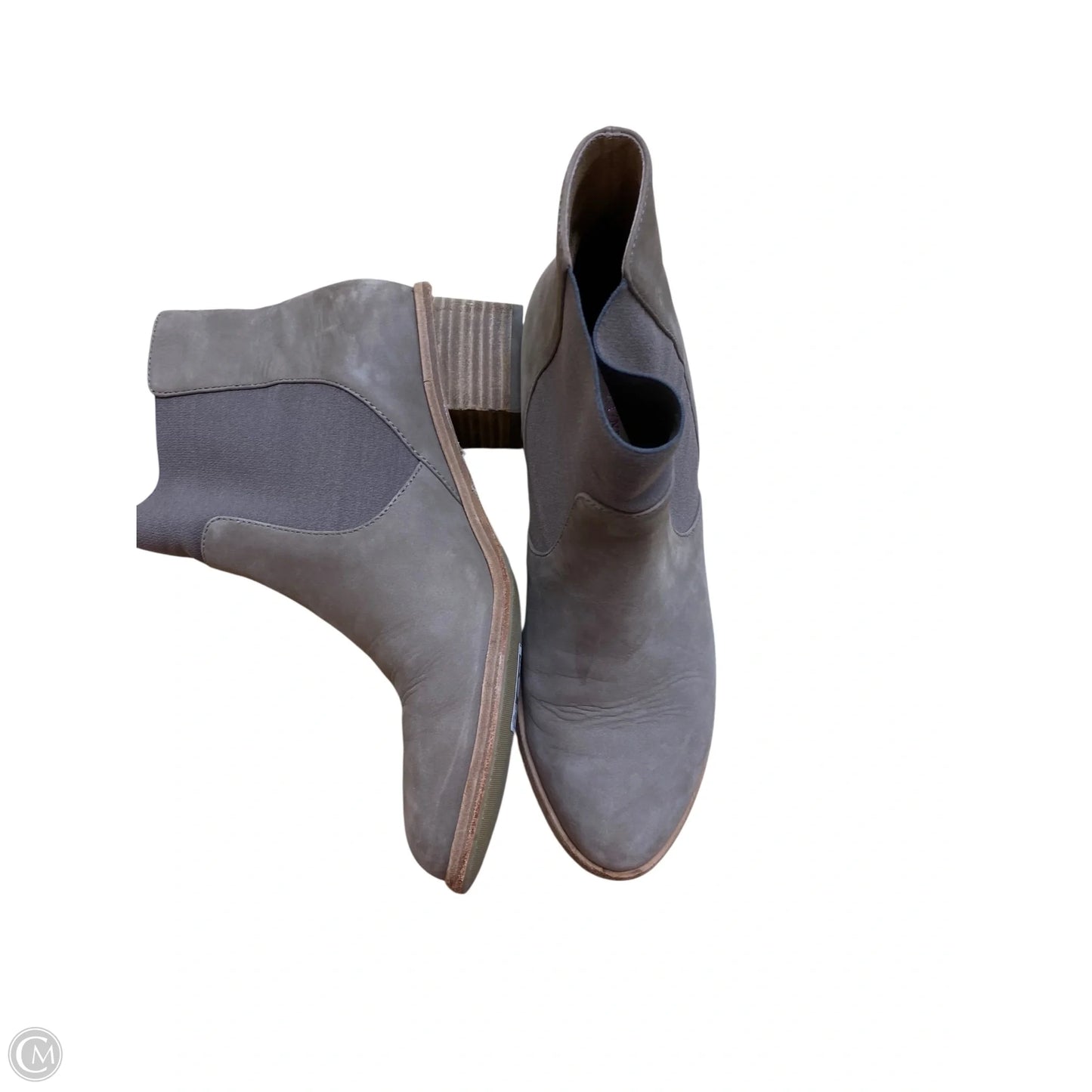 Boots Ankle Flats By Clothes Mentor In Taupe, Size: 8.5