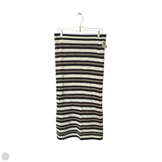 Skirt Maxi By Nine West In Black & Cream, Size: L