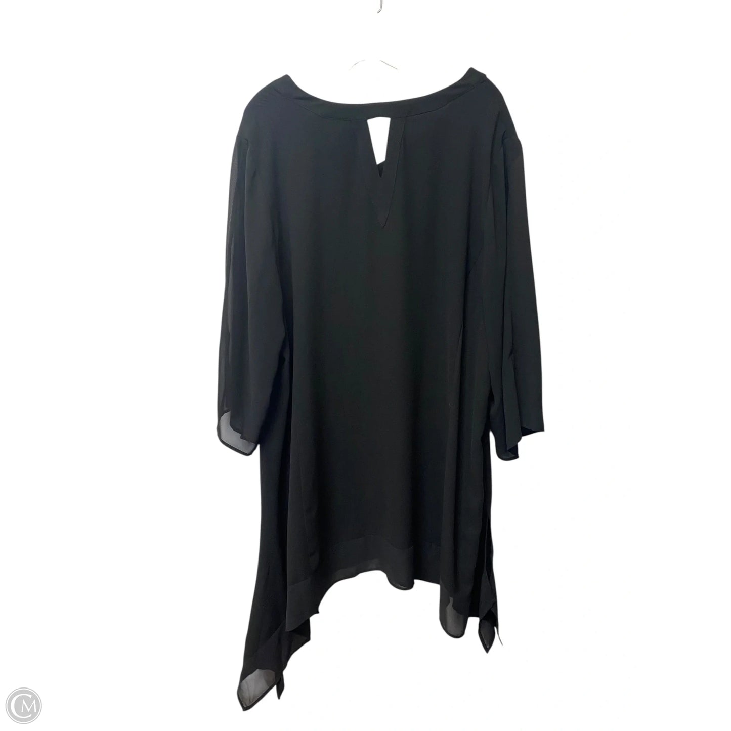 Dress Casual Short By Catherines In Black & Gold, Size: 2x