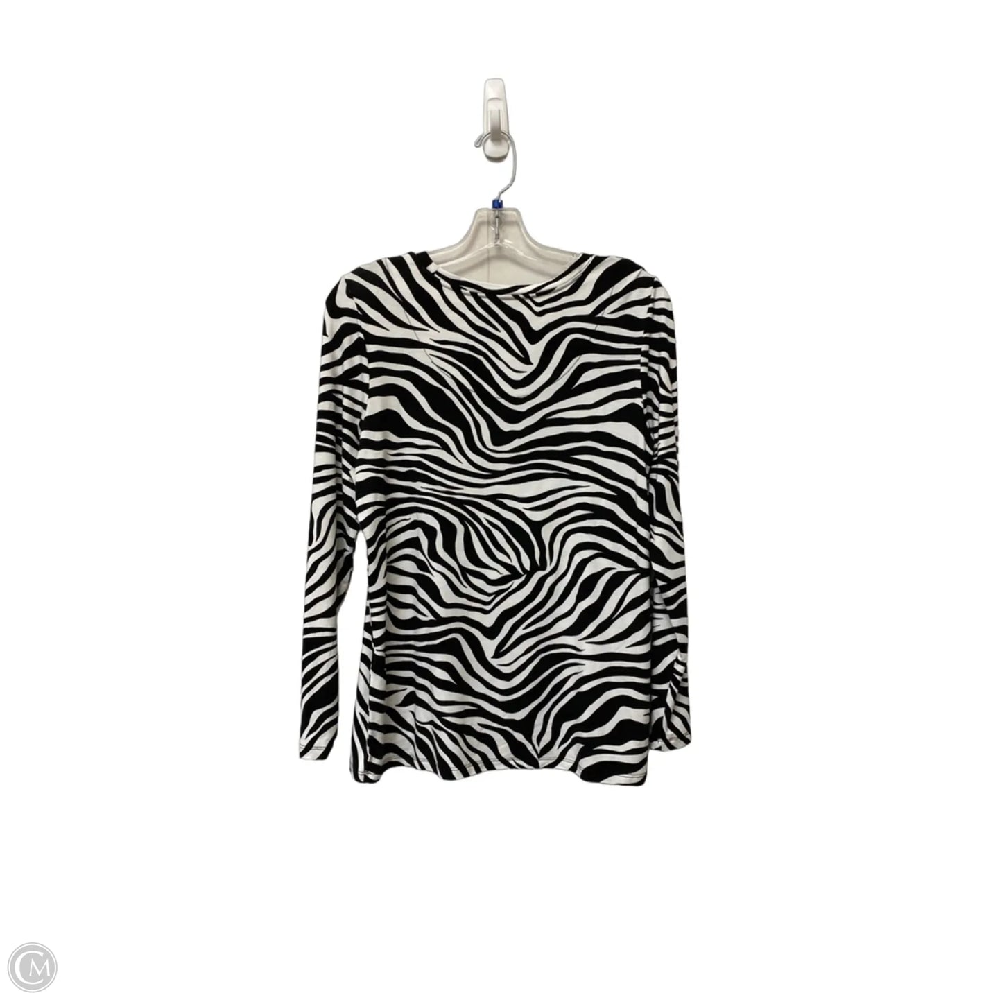 Top Long Sleeve By Chicos In Animal Print, Size: M