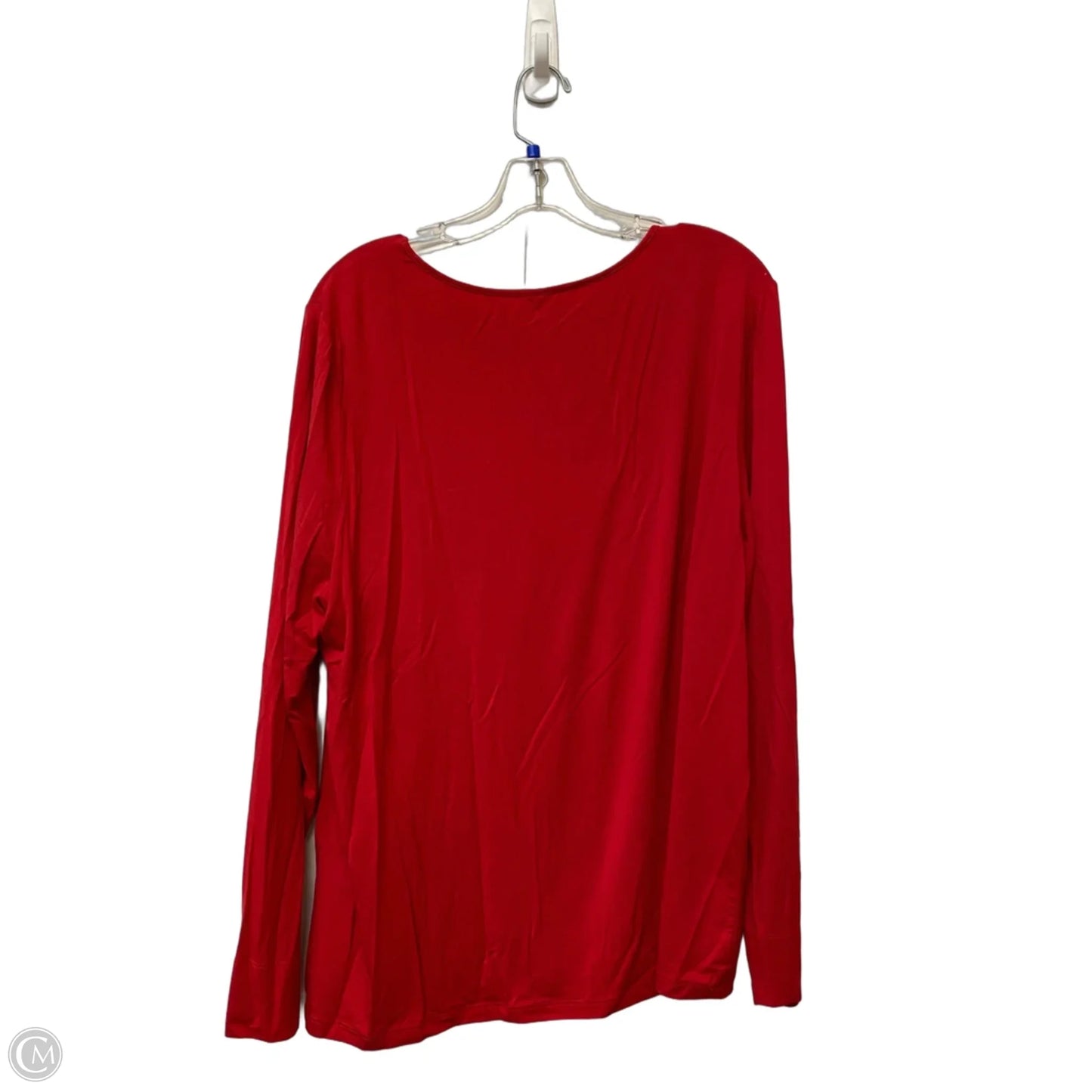 Top Long Sleeve By Chicos In Red, Size: Xl