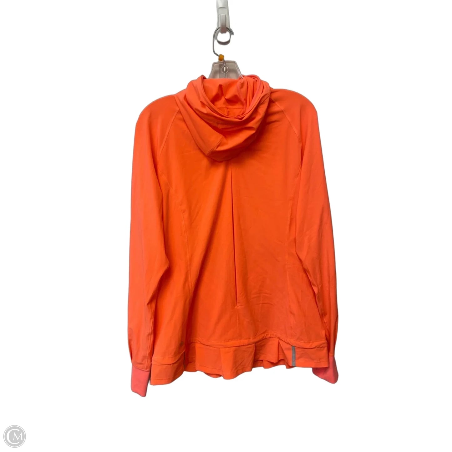 Athletic Jacket By Lululemon In Orange, Size: L