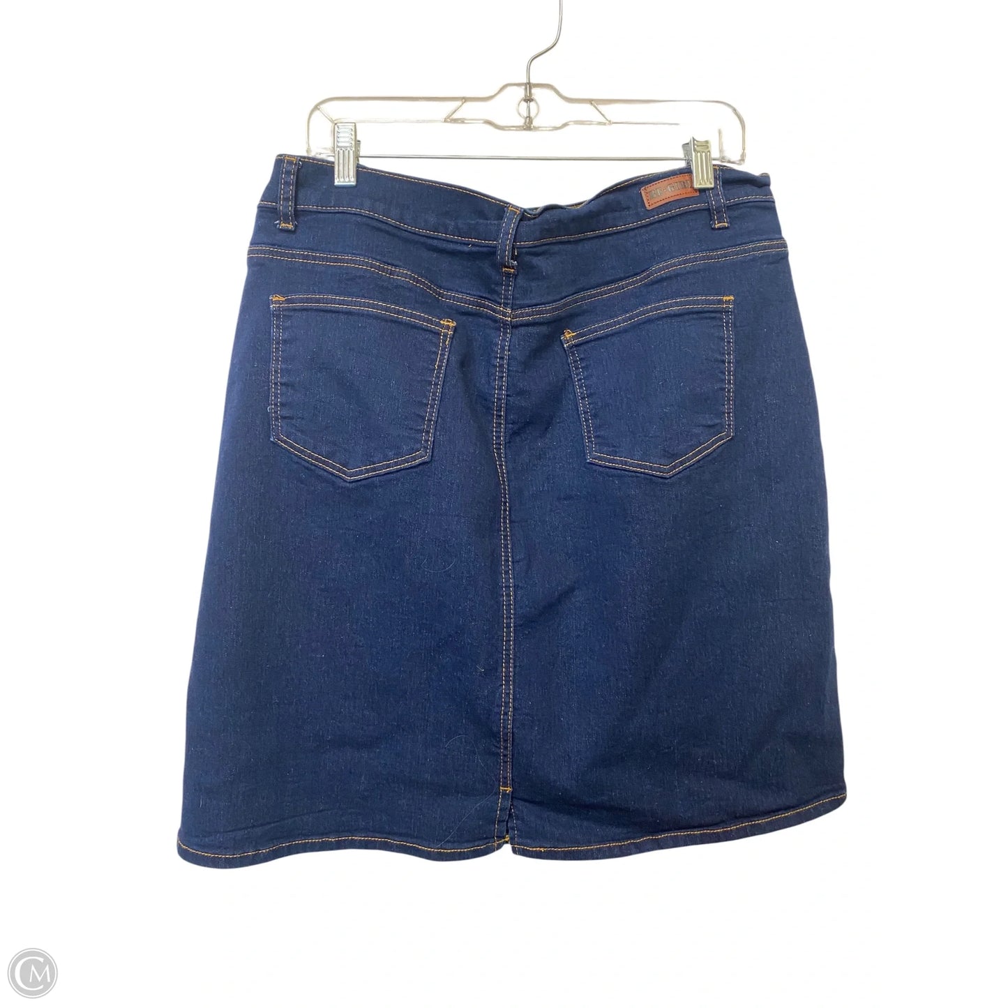 Skirt Mini & Short By Clothes Mentor In Blue Denim, Size: Xl