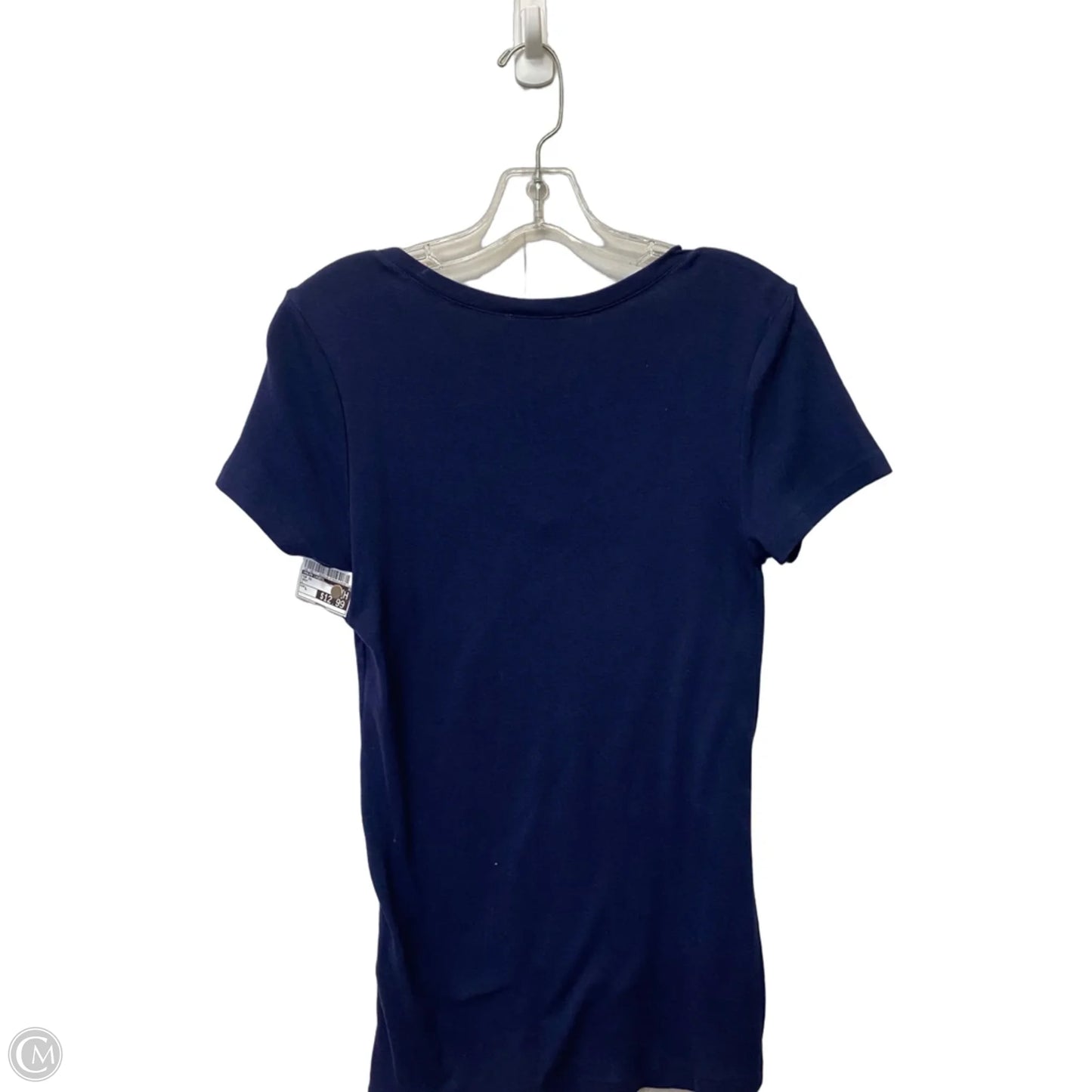 Top Short Sleeve By Ralph Lauren In Navy, Size: L