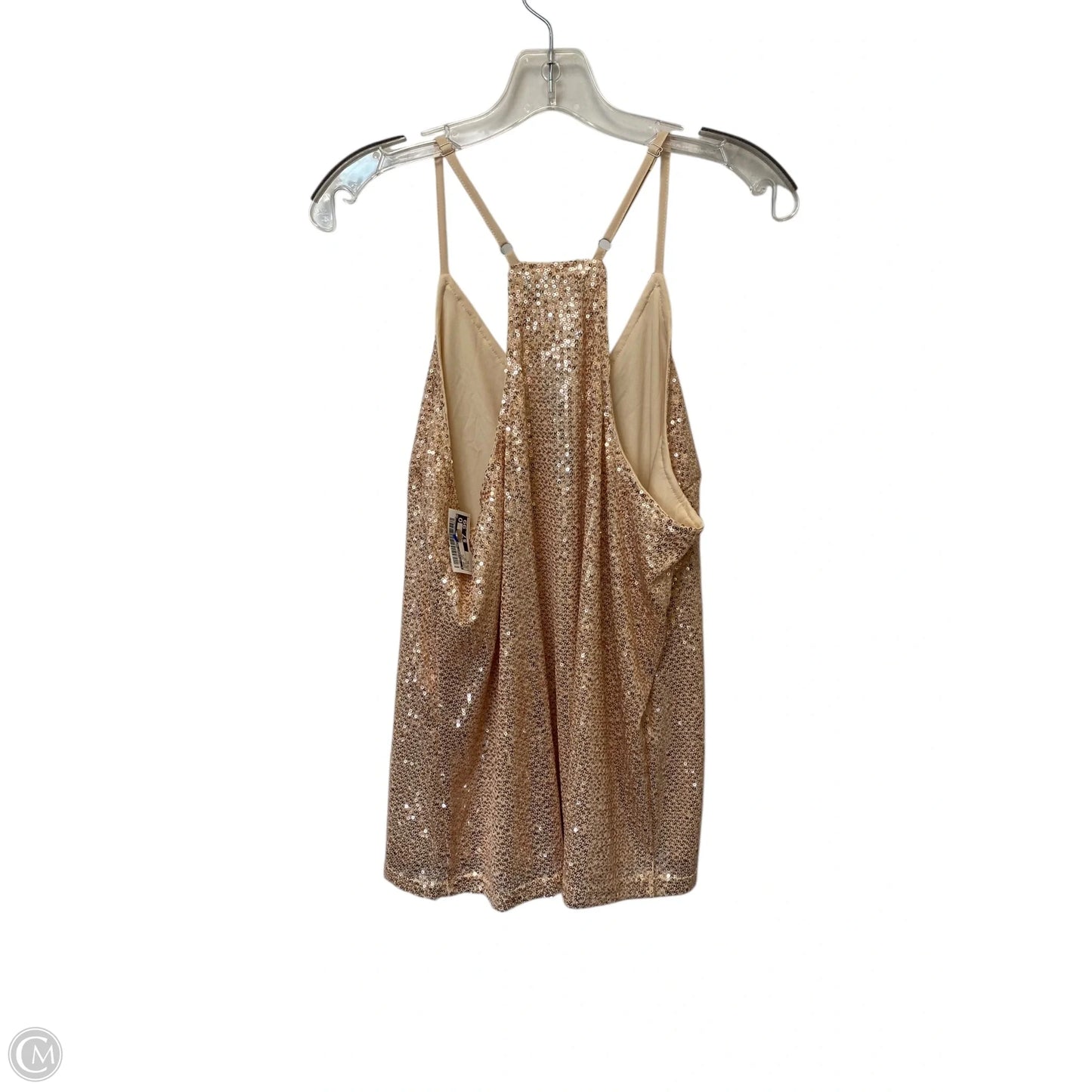 Tank Top By Clothes Mentor In Rose Gold, Size: Xl