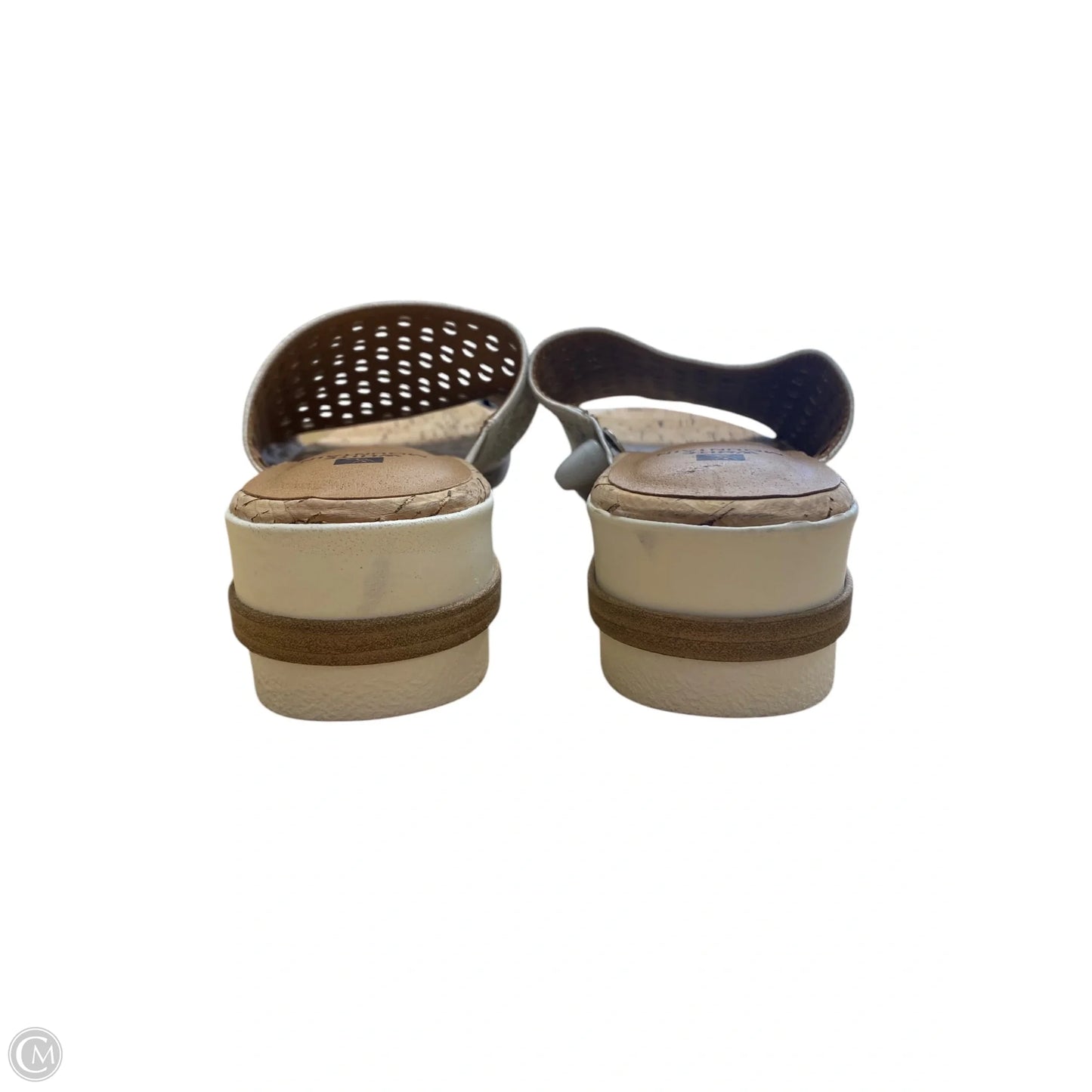 Sandals Heels Block By White Mountain In White, Size: 9.5