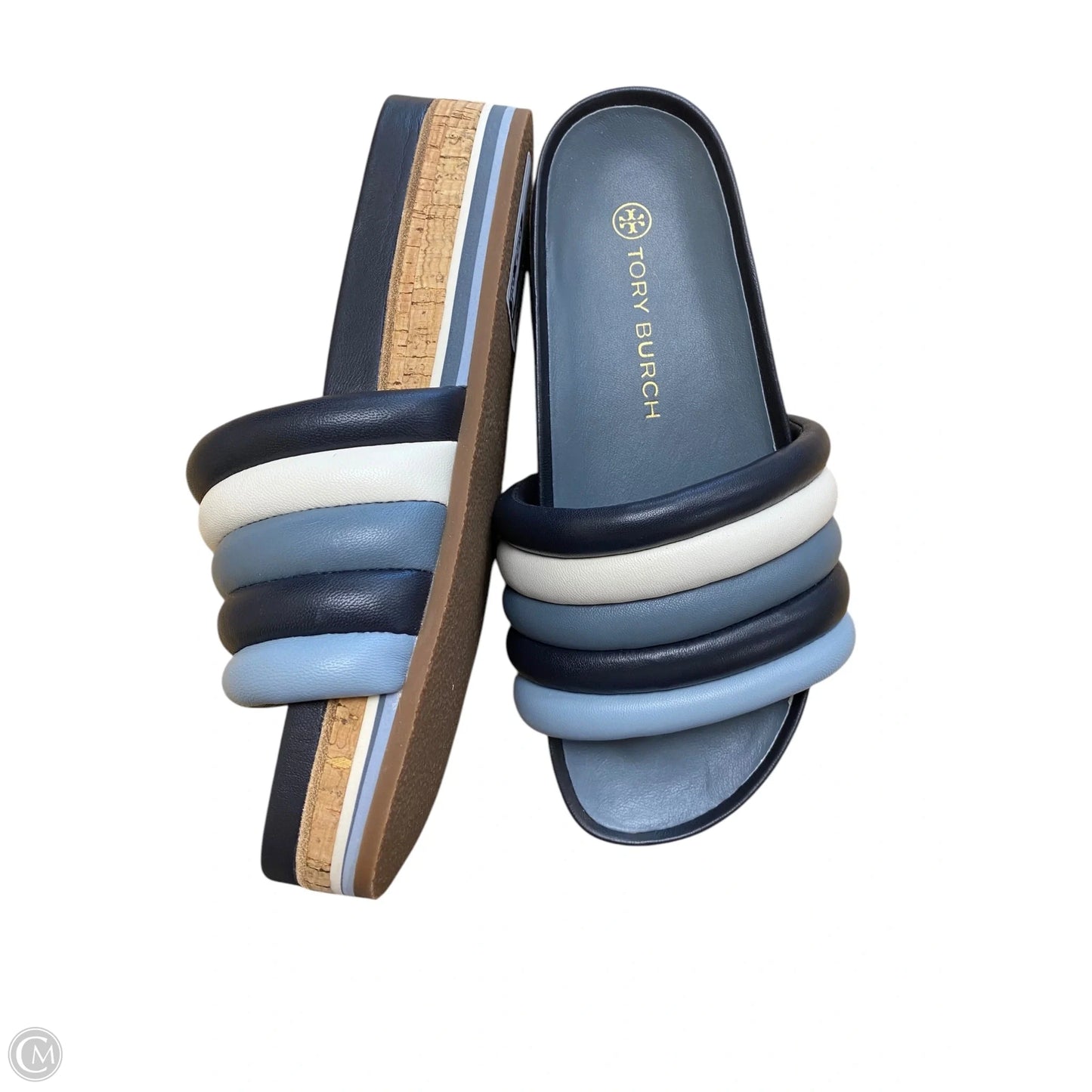 Sandals Designer By Tory Burch In Blue, Size: 7.5