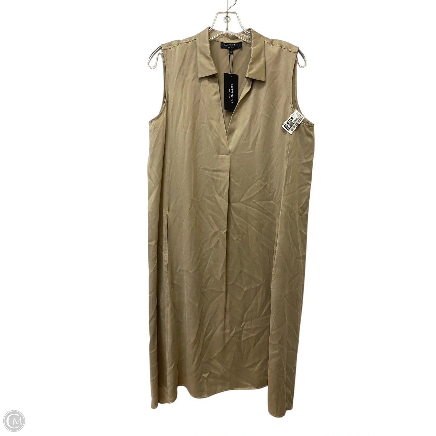 Dress Designer By Lafayette 148 In Tan, Size: L