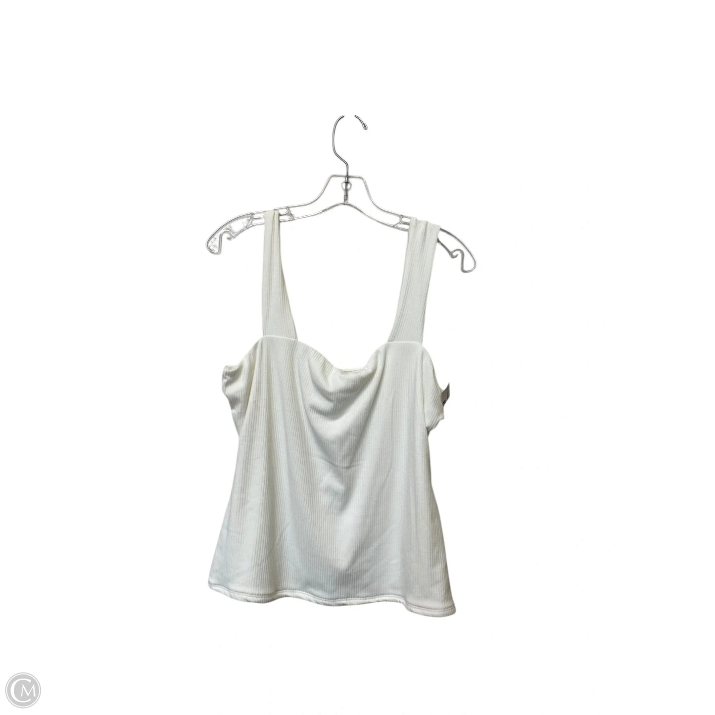 Top Sleeveless By Evereve In White, Size: L