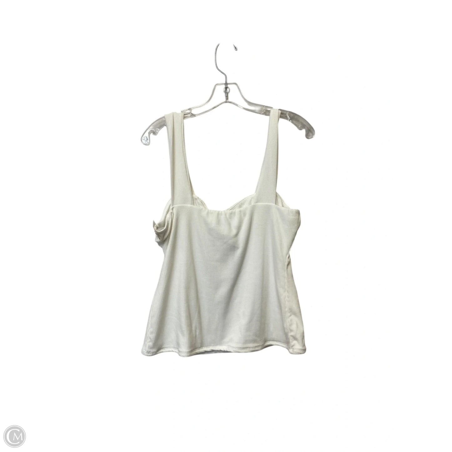Top Sleeveless By Evereve In White, Size: L