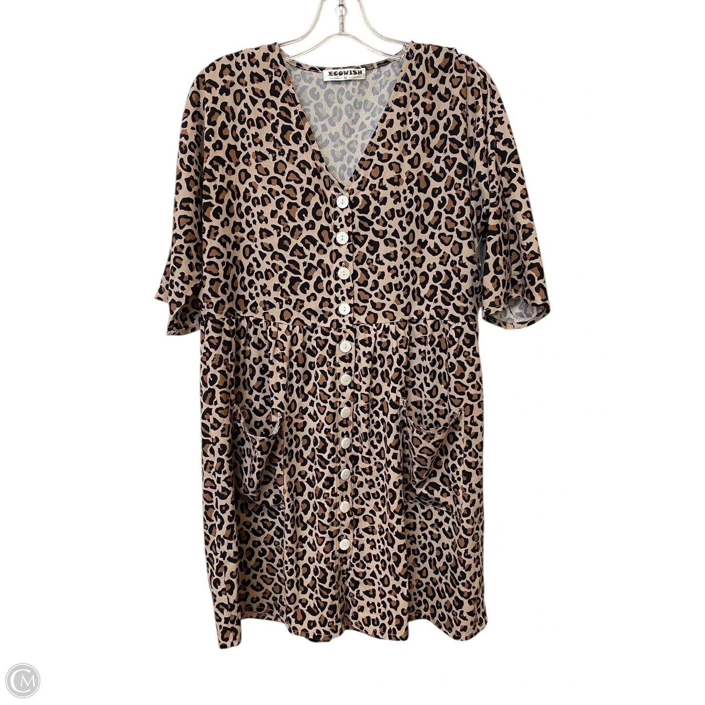 Dress Casual Midi By Cmf In Animal Print, Size: M