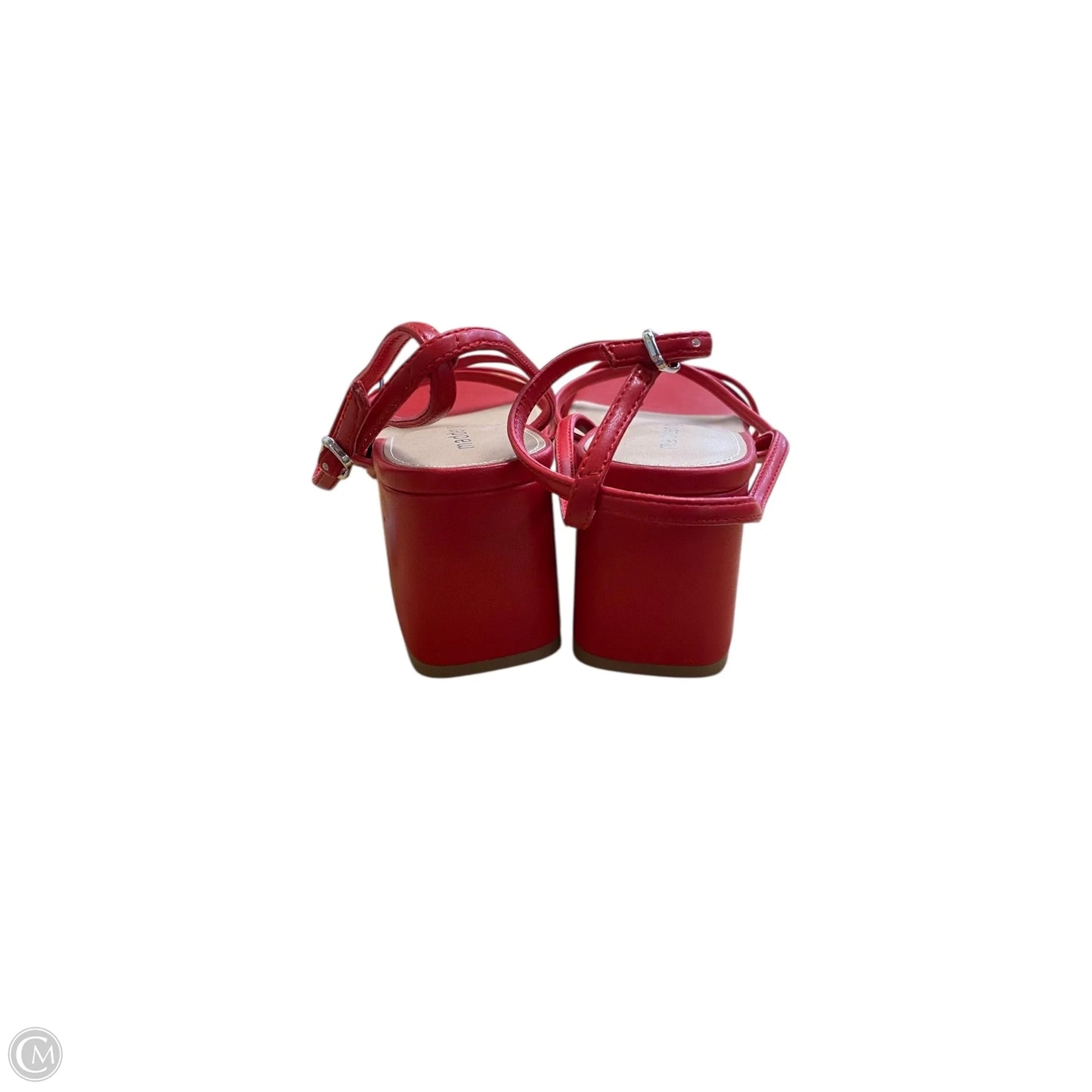 Sandals Heels Block By Madden Girl In Red, Size: 9