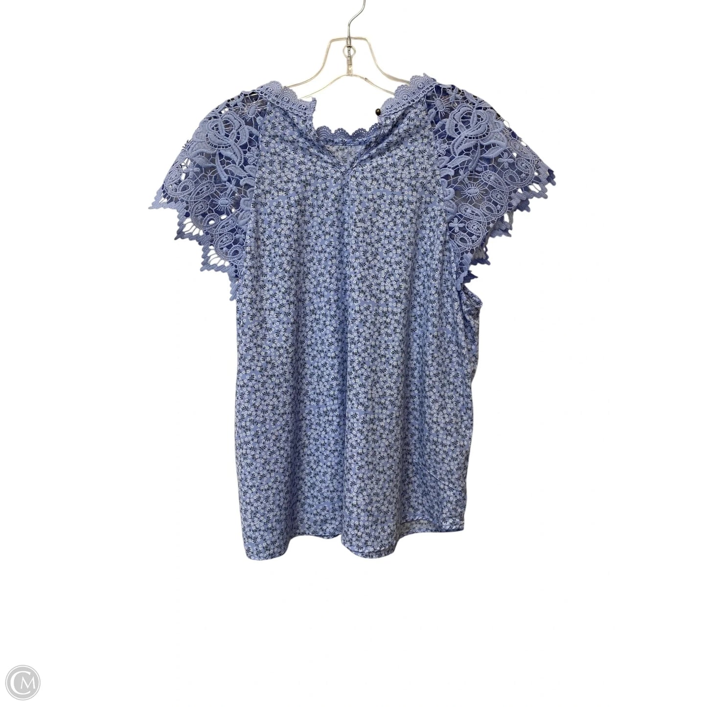 Top Short Sleeve By No Boundaries In Blue, Size: 3x