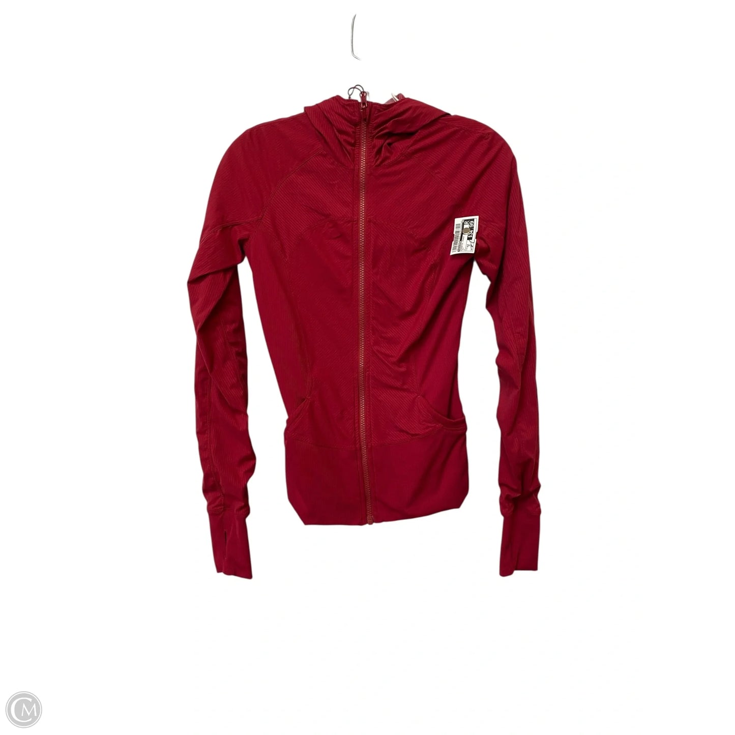 Athletic Jacket By Lululemon In Red, Size: 4