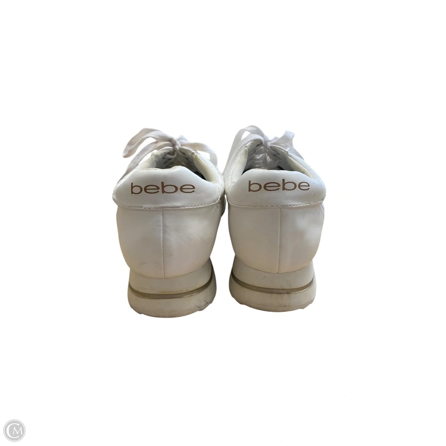 Shoes Sneakers By Bebe In White, Size: 9