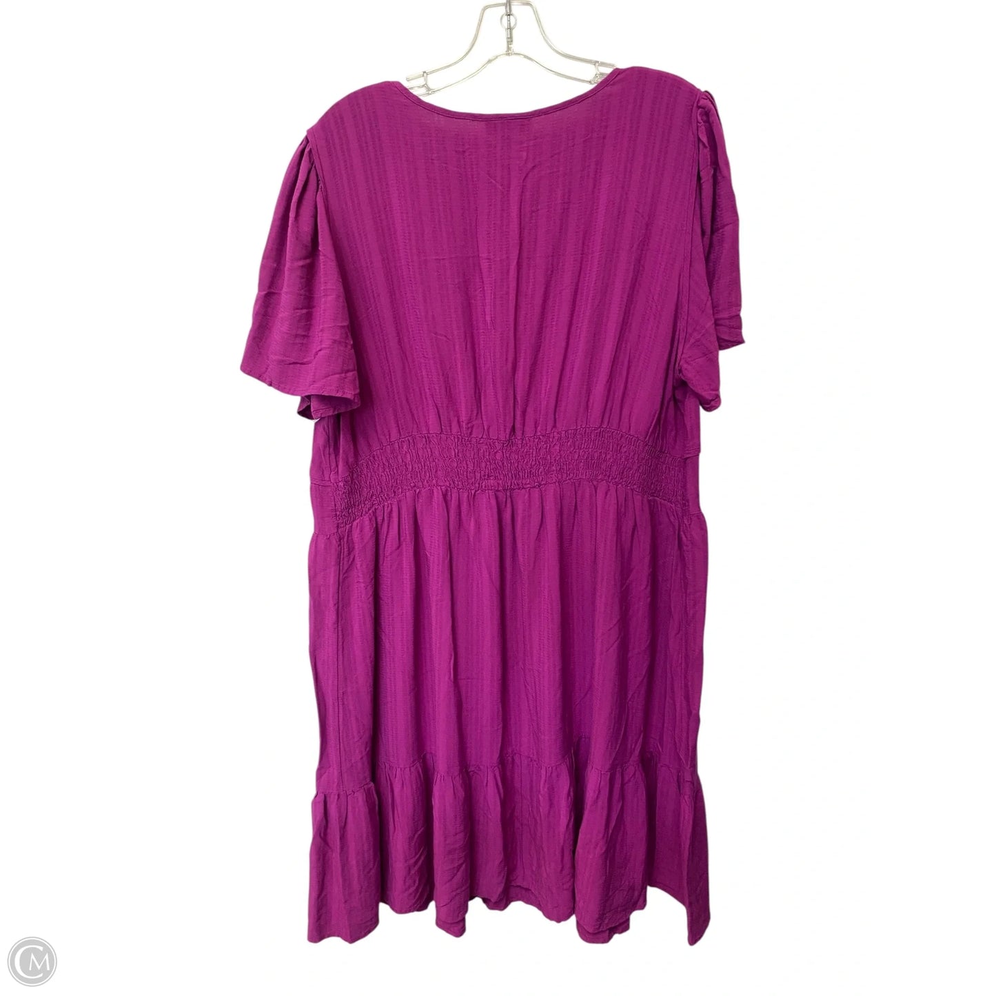 Dress Casual Short By Knox Rose In Purple, Size: 1x