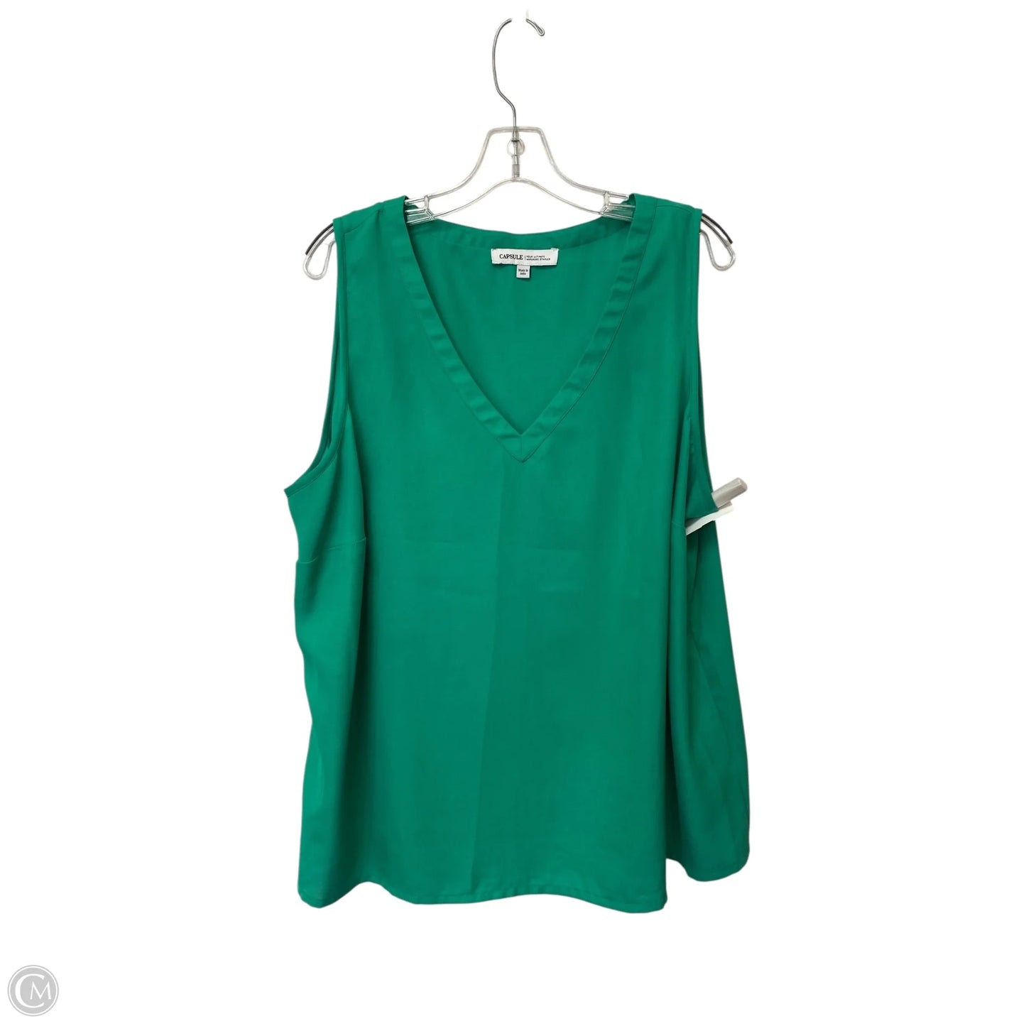Top Sleeveless Basic By Cmf In Green, Size: 20