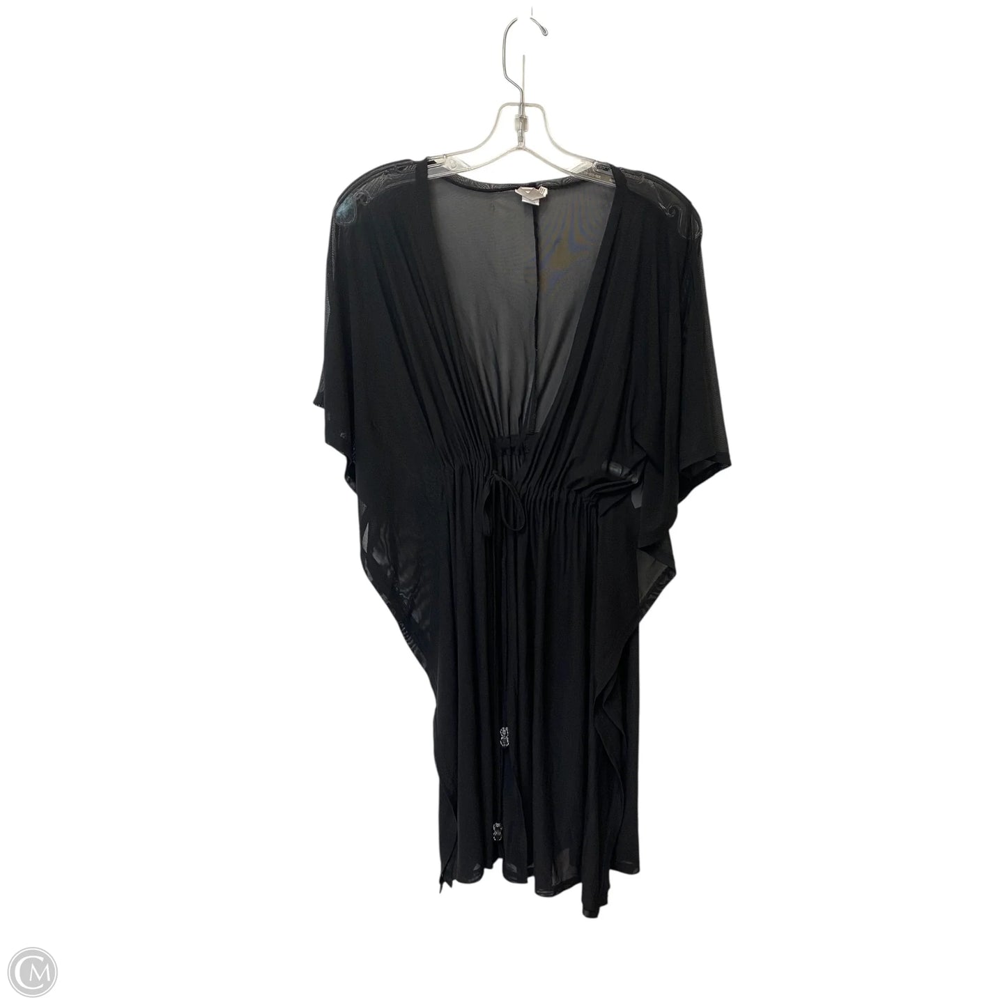 Swimwear Cover-up By Clothes Mentor In Black, Size: L