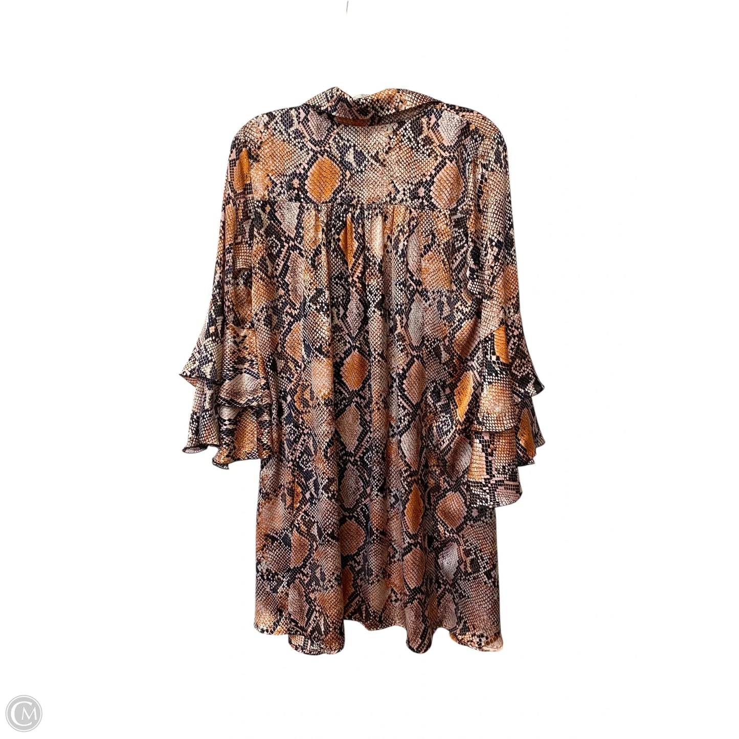 Dress Casual Short By Uncle Frank In Snakeskin Print, Size: S