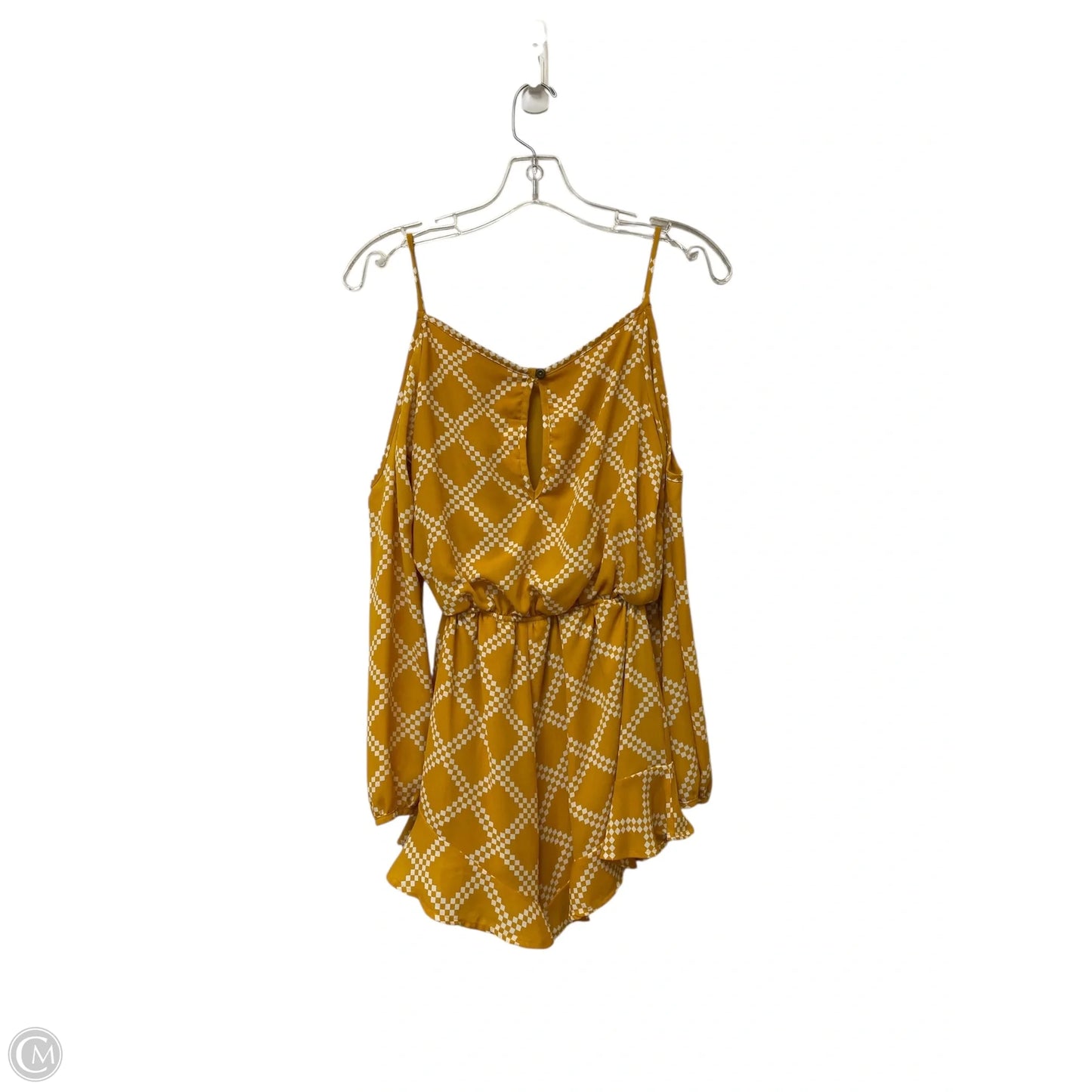 Romper By Clothes Mentor In Yellow, Size: S