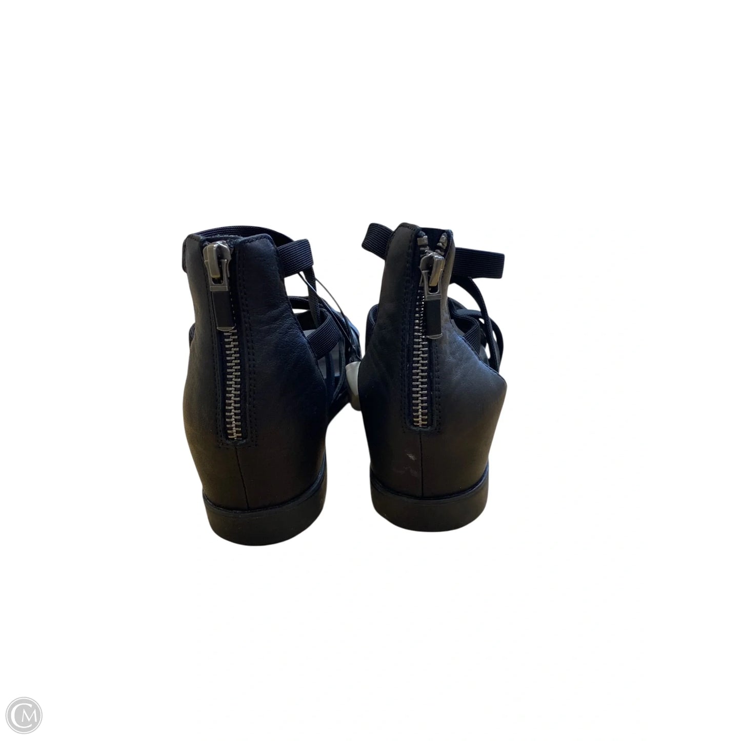 Sandals Heels Wedge By Eileen Fisher In Black, Size: 6