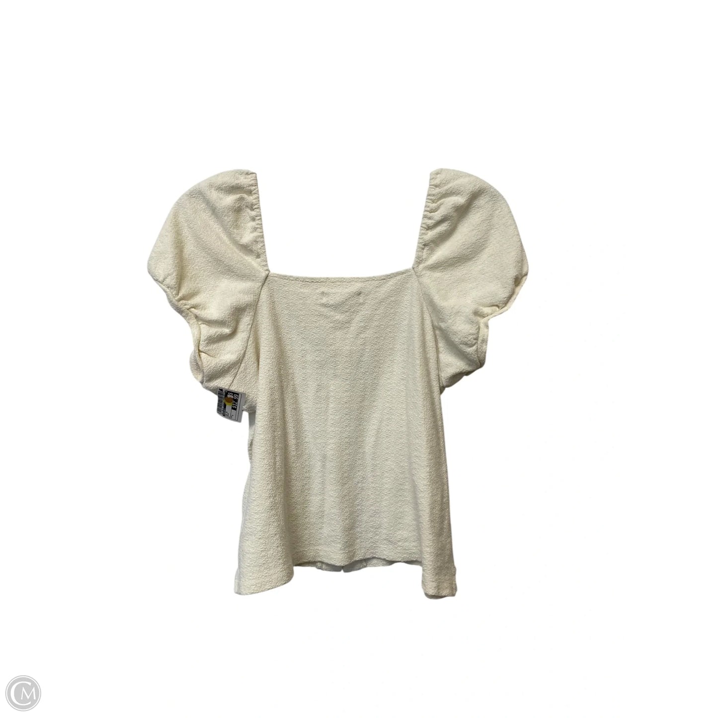 Top Short Sleeve By Madewell In Cream, Size: S