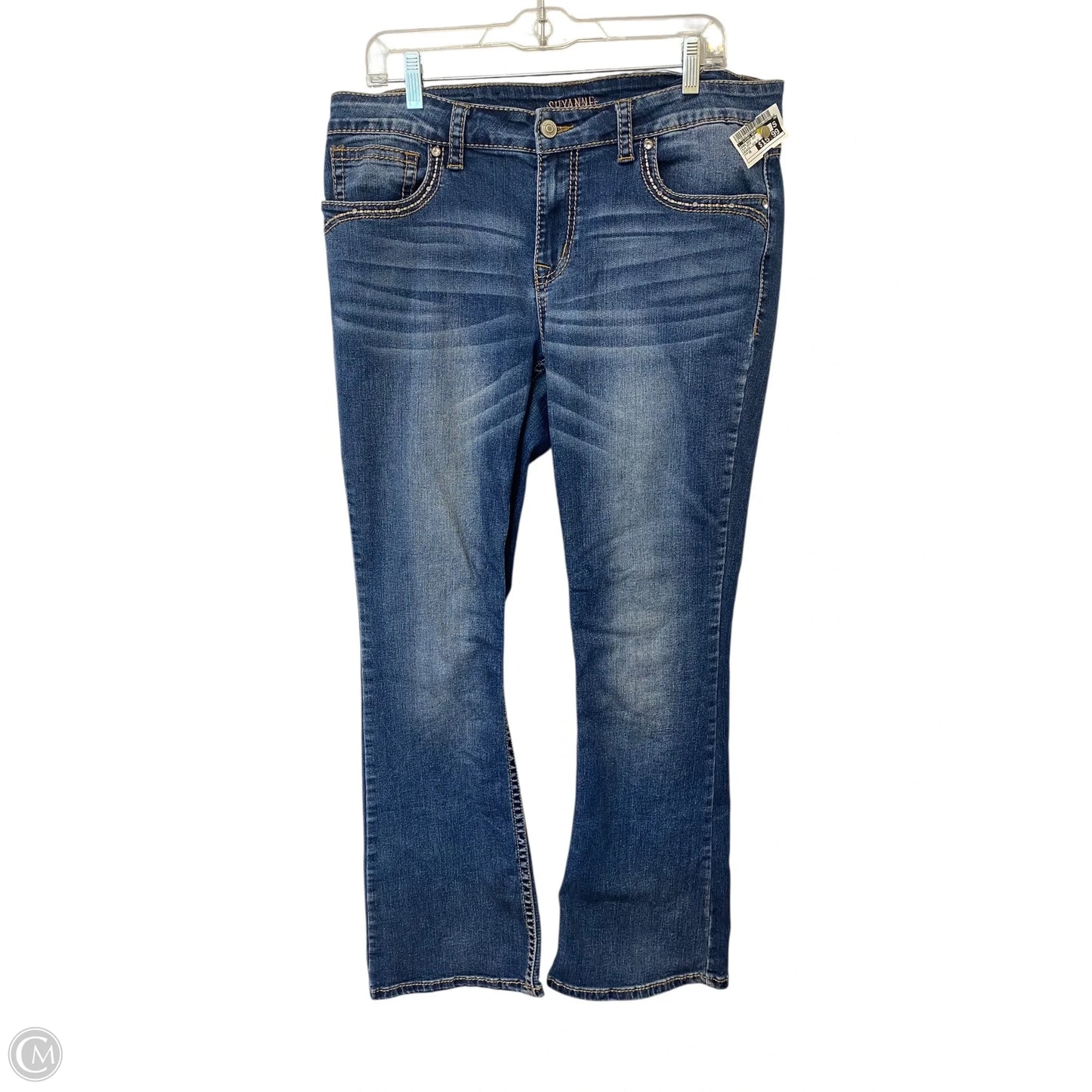 Jeans Boot Cut By Clothes Mentor In Blue Denim, Size: 16