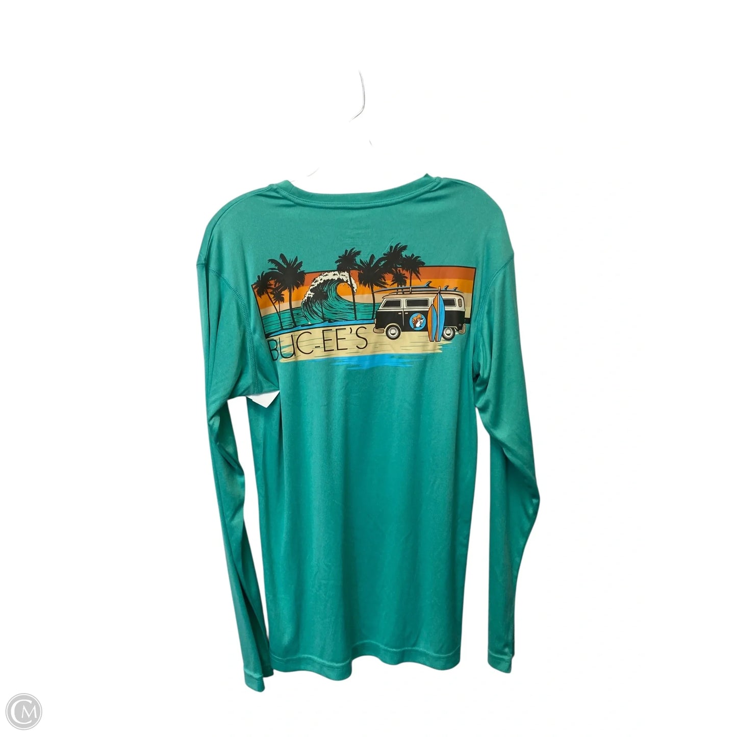 Top Short Sleeve By Cme In Green, Size: M