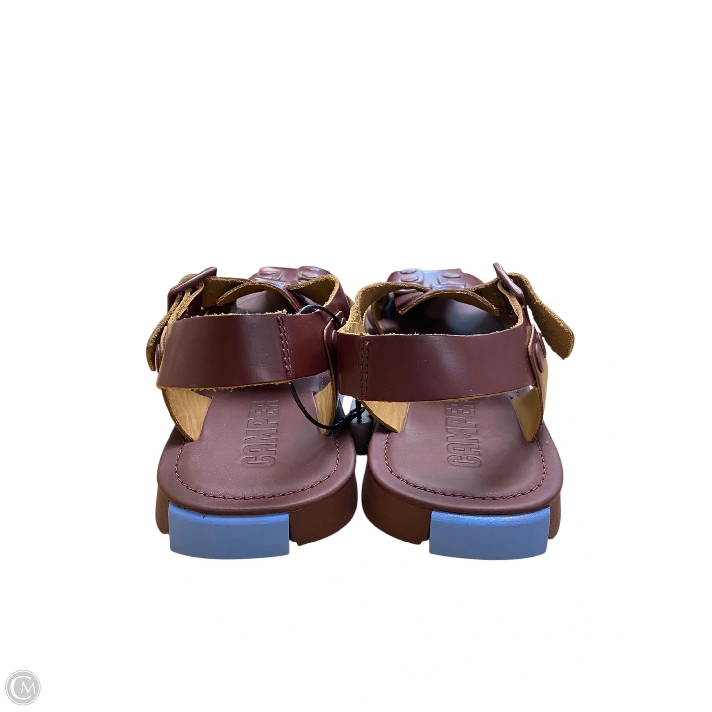 Sandals Flats By Clothes Mentor In Maroon, Size: 9