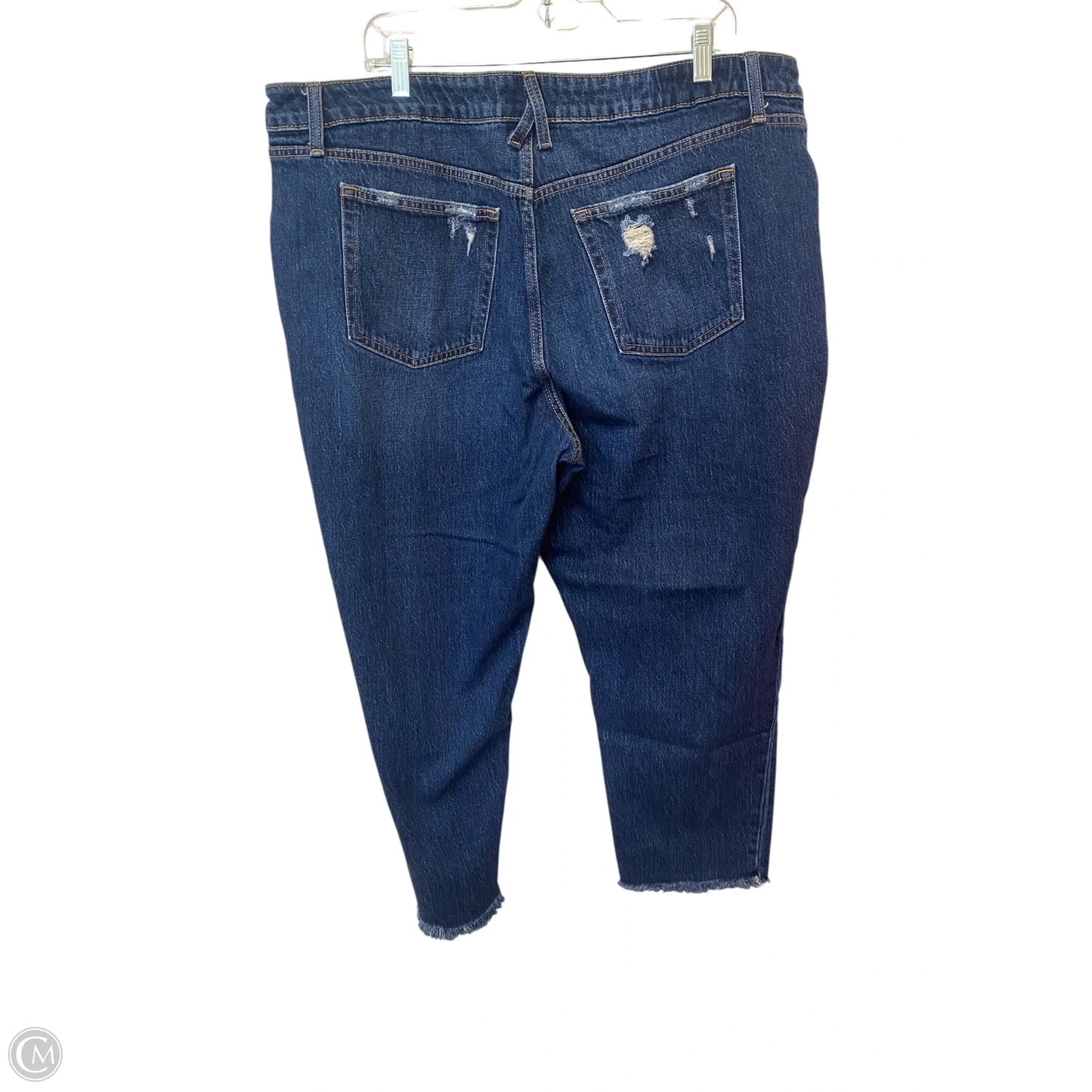 Jeans Cropped By Cme In Blue Denim, Size: 20