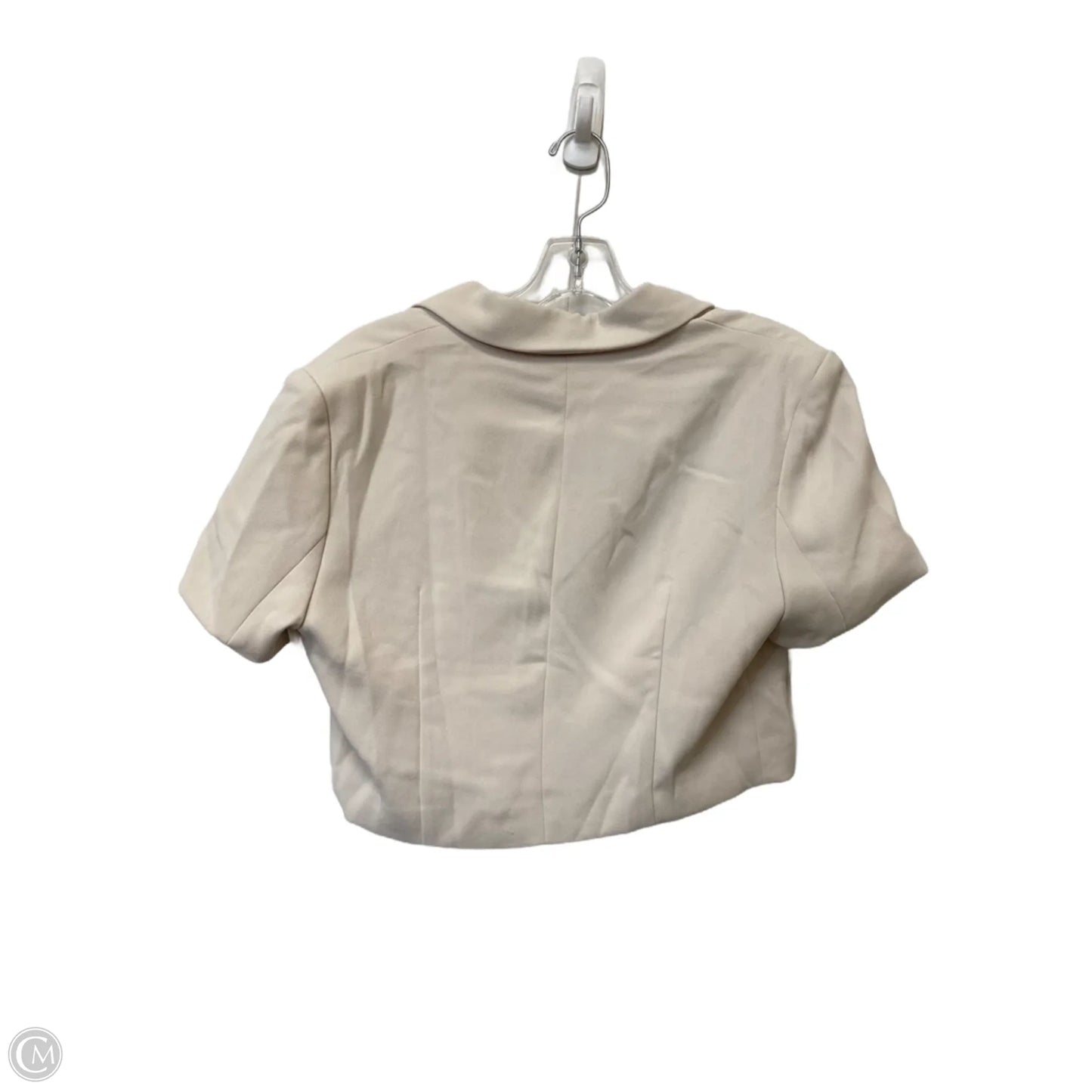 Top Short Sleeve By Cme In Cream, Size: S