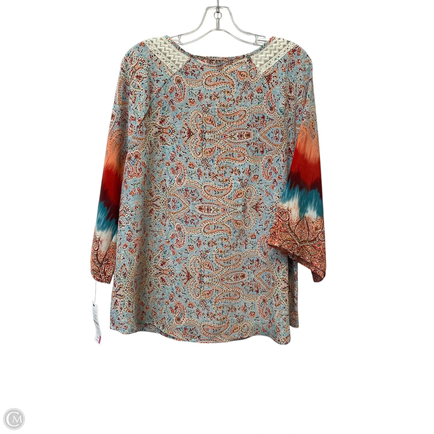 Top Long Sleeve By Cmf In Multi-colored, Size: 1x