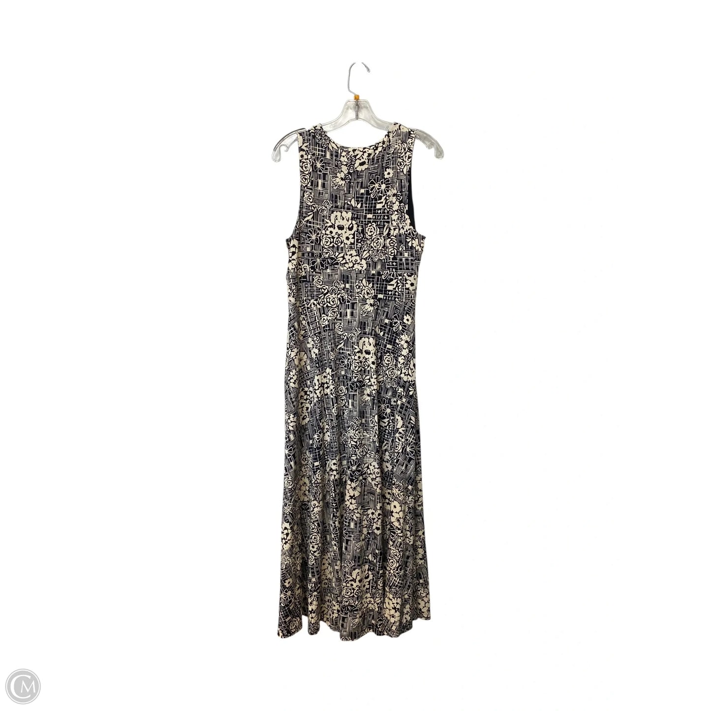 Dress Casual Maxi By Maeve In Black & Cream, Size: L