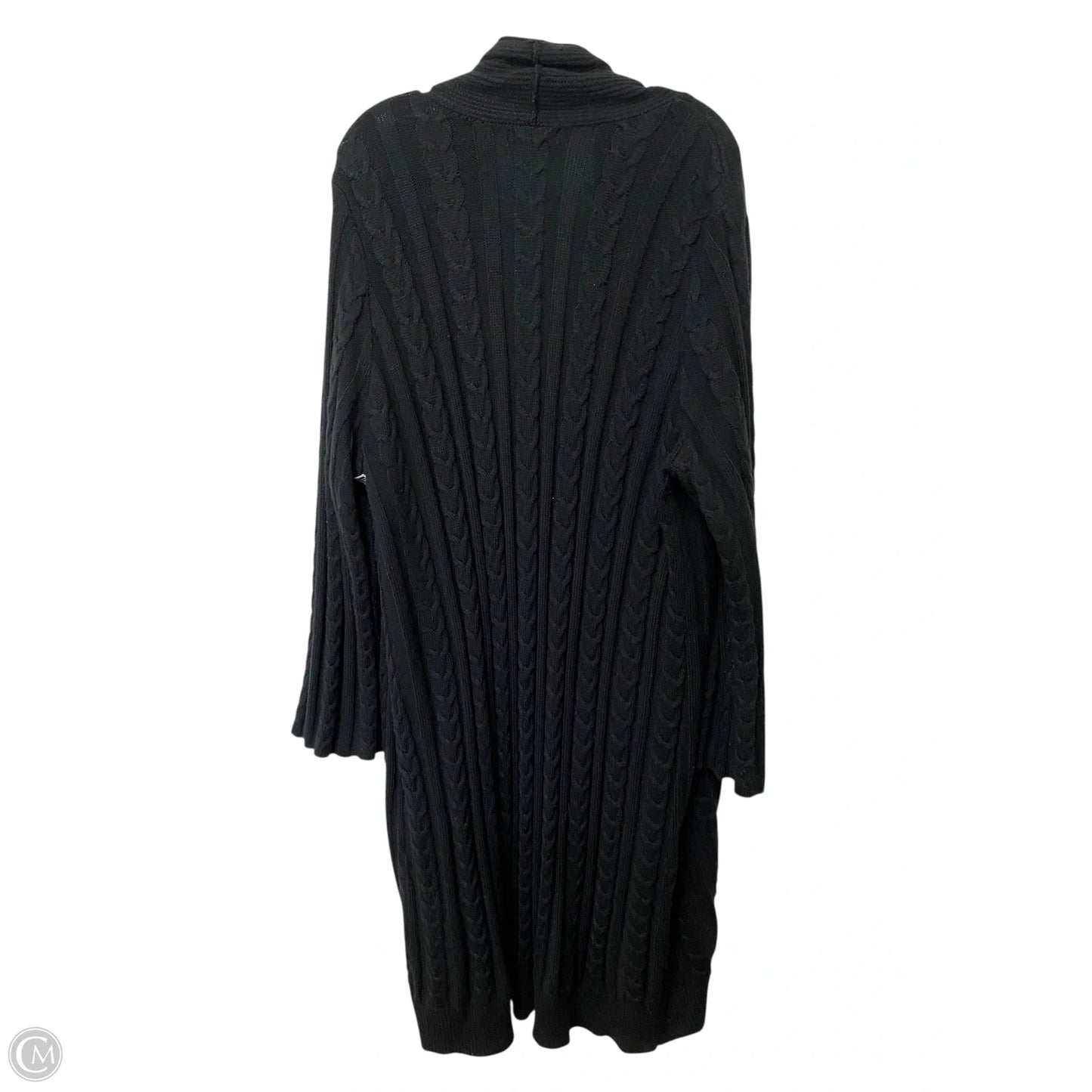 Sweater Cardigan By Jessica London In Black, Size: 16
