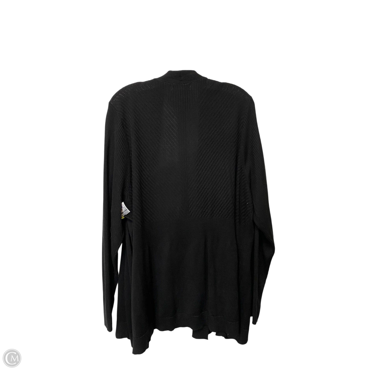 Cardigan By Liz Claiborne In Black, Size: 2x