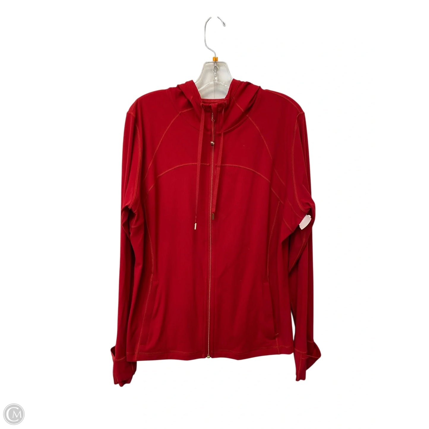 Athletic Jacket By Lululemon In Rose Gold, Size: 20