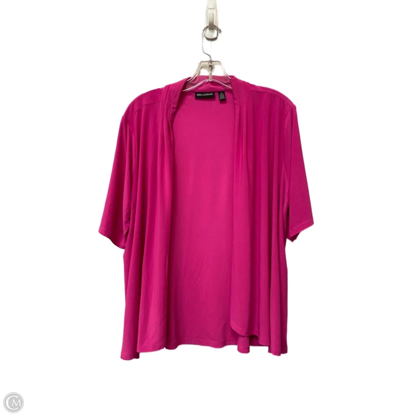Shawl By Nina Leonard In Pink, Size: 1x