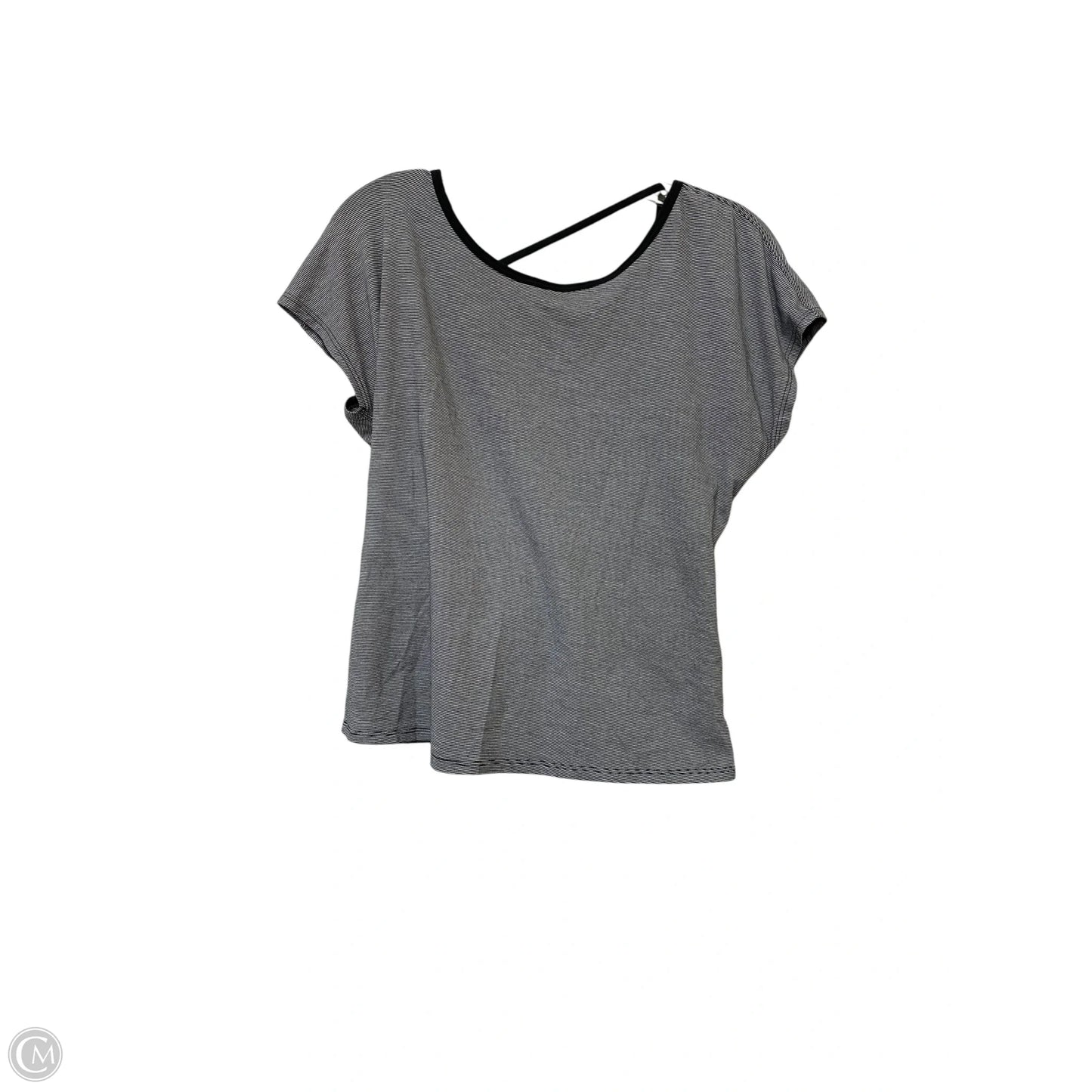Top Short Sleeve By Lululemon In Striped Pattern, Size: 6