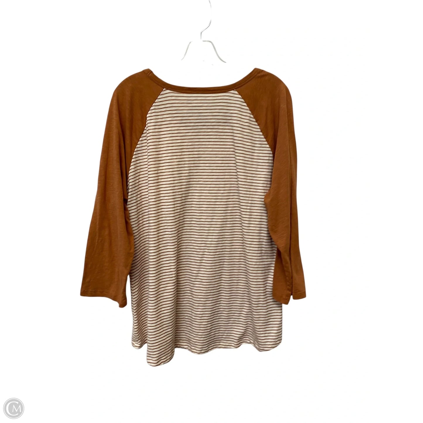 Top Long Sleeve By Sonoma In Striped Pattern, Size: 2x