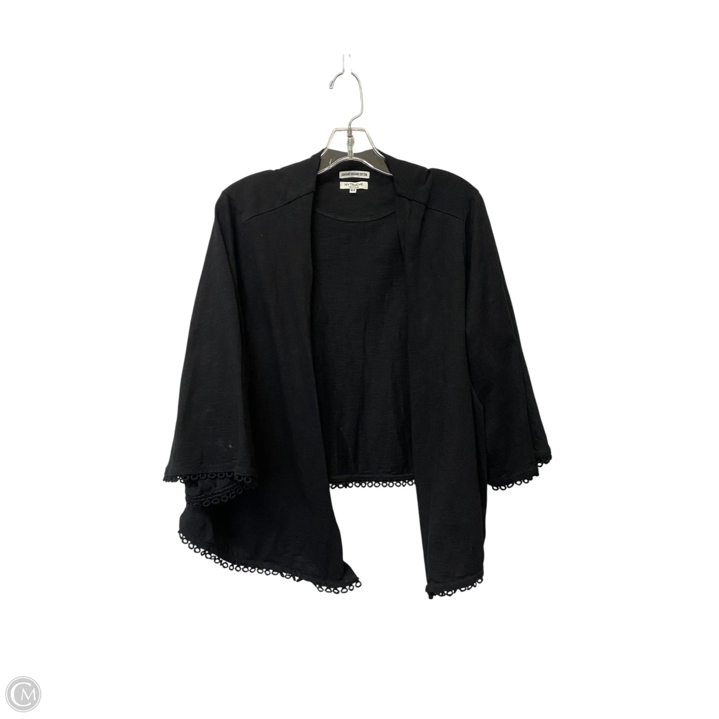 Shawl By Clothes Mentor In Black, Size: L