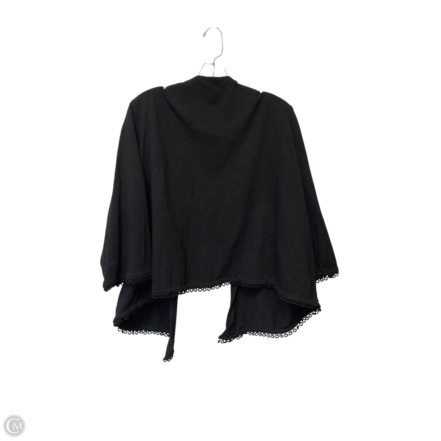 Shawl By Clothes Mentor In Black, Size: L