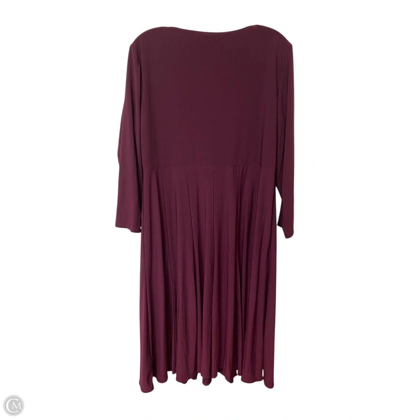 Dress Casual Midi By Lauren By Ralph Lauren In Purple, Size: 16