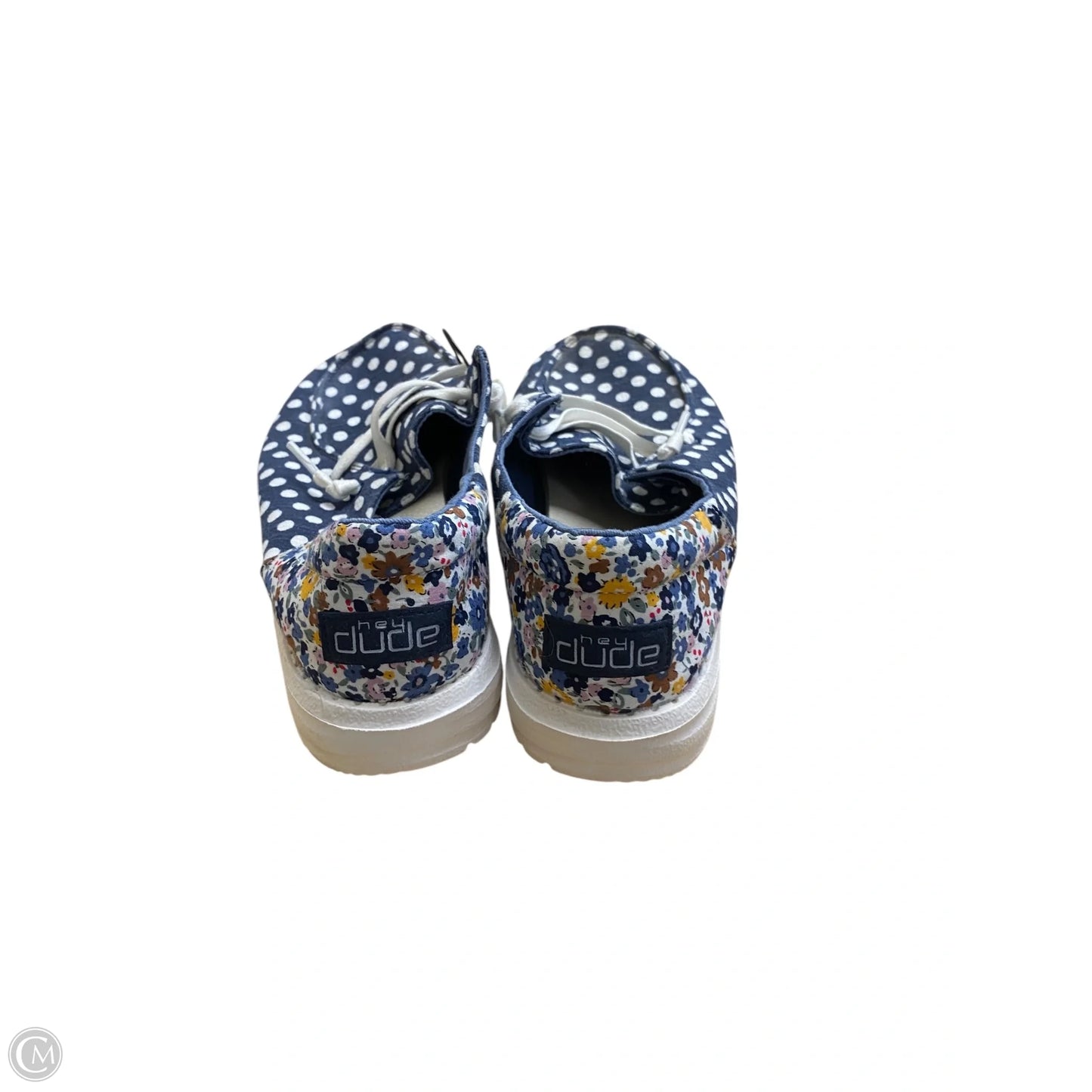 Shoes Flats By Hey Dude In Blue, Size: 6